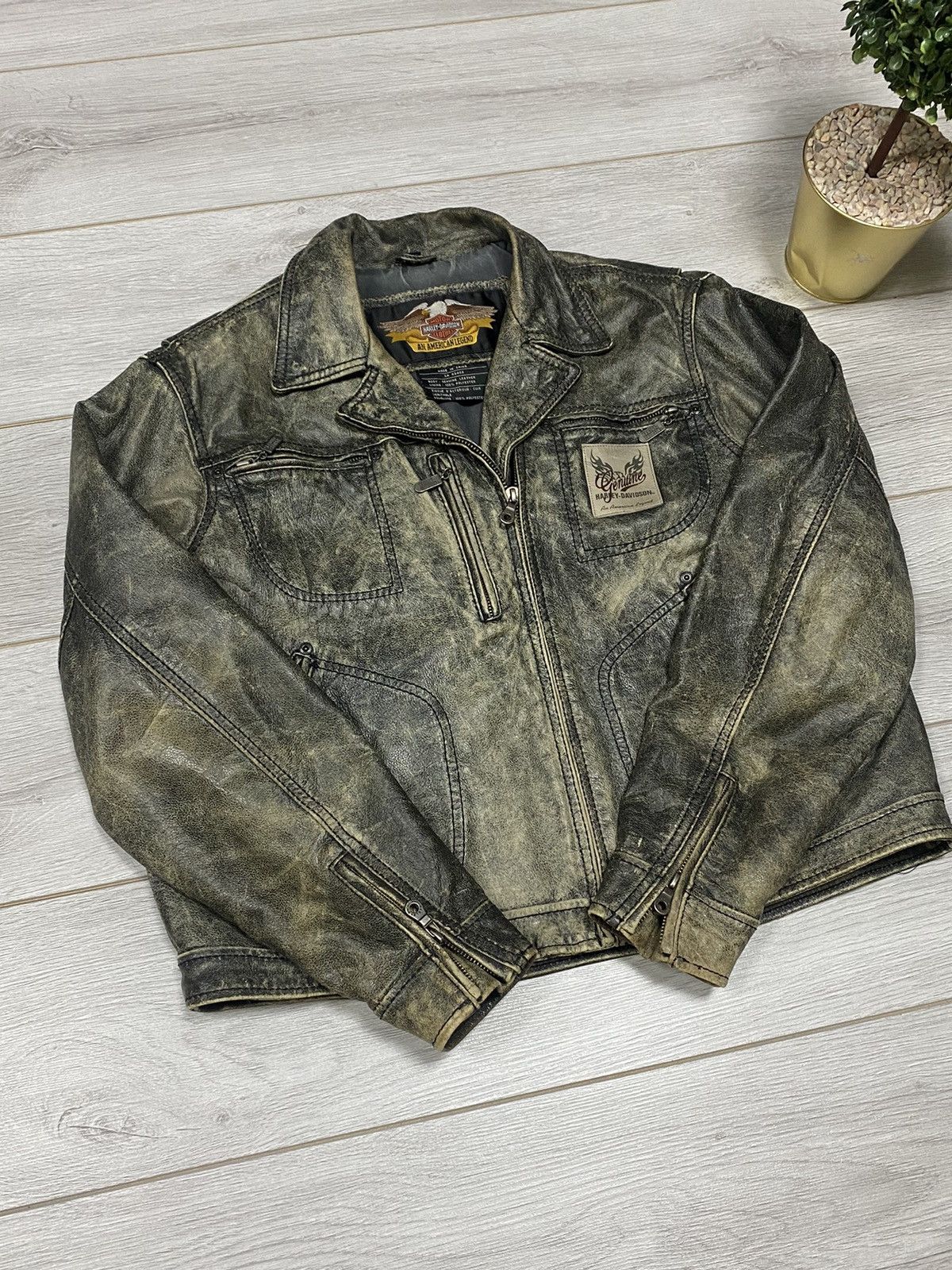Harley Davidson Harley Davidson vintage big logo racing moto jacket Size US M / EU 48-50 / 2 - 7 Thumbnail