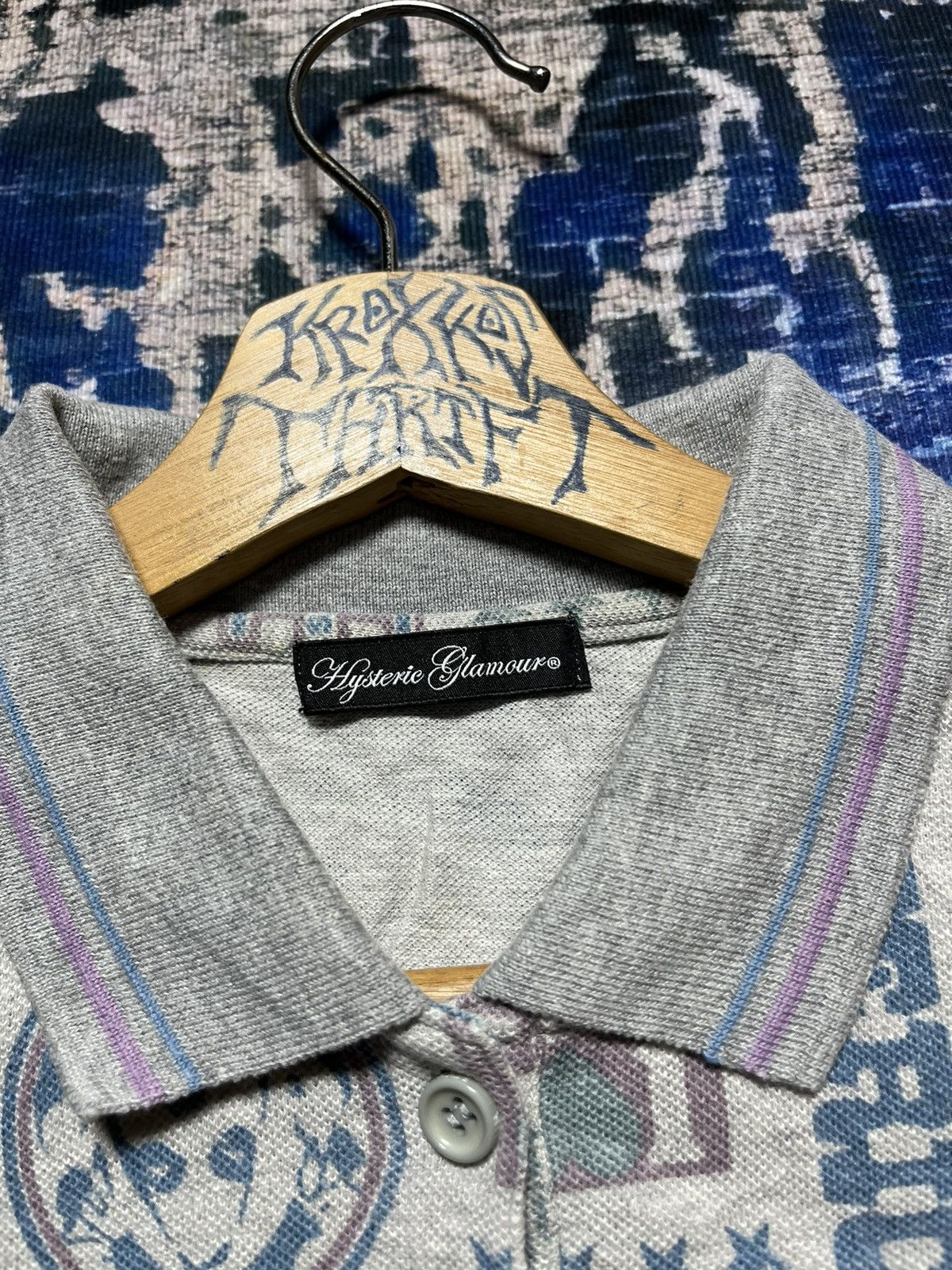 Hysteric Glamour RARE Hysteric Glamour Full Print Polo Tees Japan 🇯🇵 Size M / US 6-8 / IT 42-44 - 3 Thumbnail