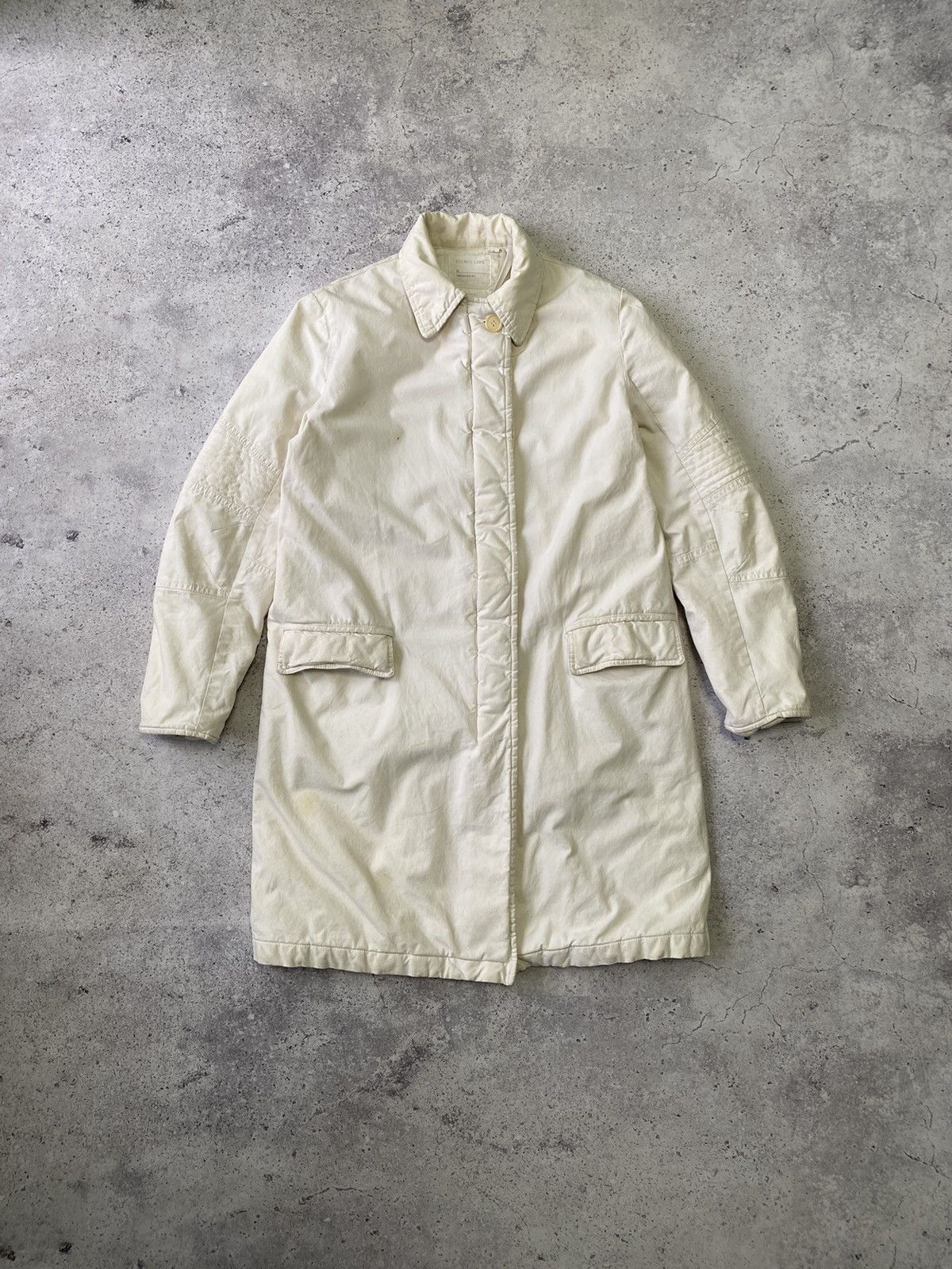 image of Helmut Lang 1999 Archive Astro Parka Biker Jacket Size 38 in Beige, Women's
