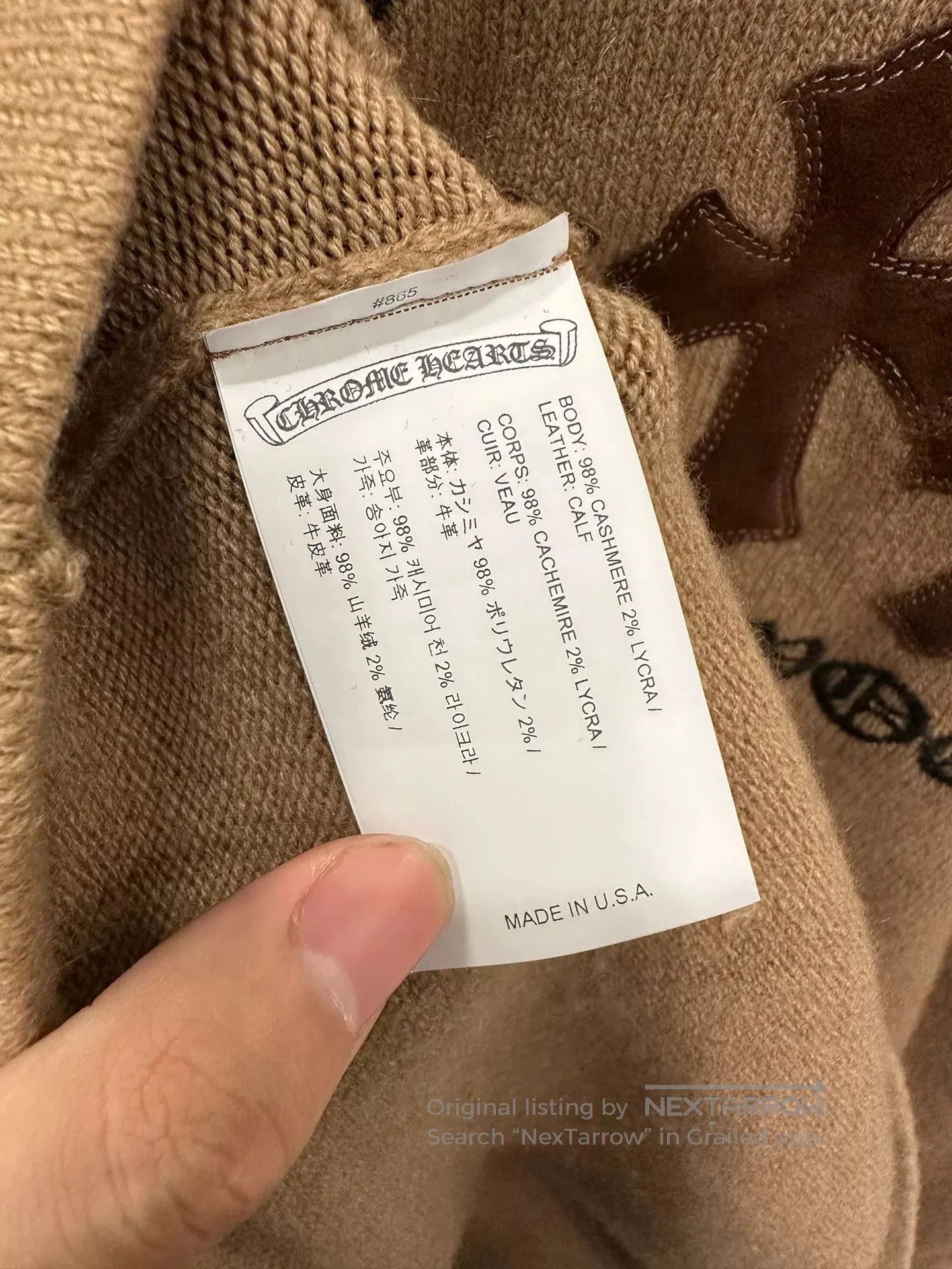 Chrome Hearts Chrome Hearts Cross Cashmere Sweater. Size US XL / EU 56 / 4 - 4 Thumbnail