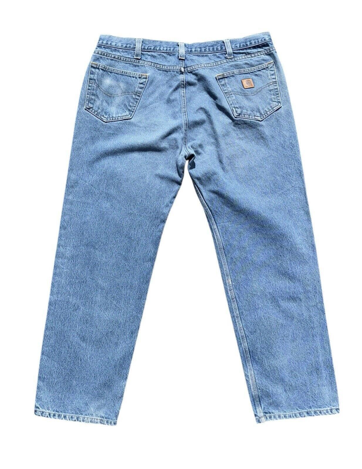 Carhartt Vintage Carhartt Relaxed Fit Leather Patch Jeans 42x32 Size US 42 / EU 58 - 2 Thumbnail