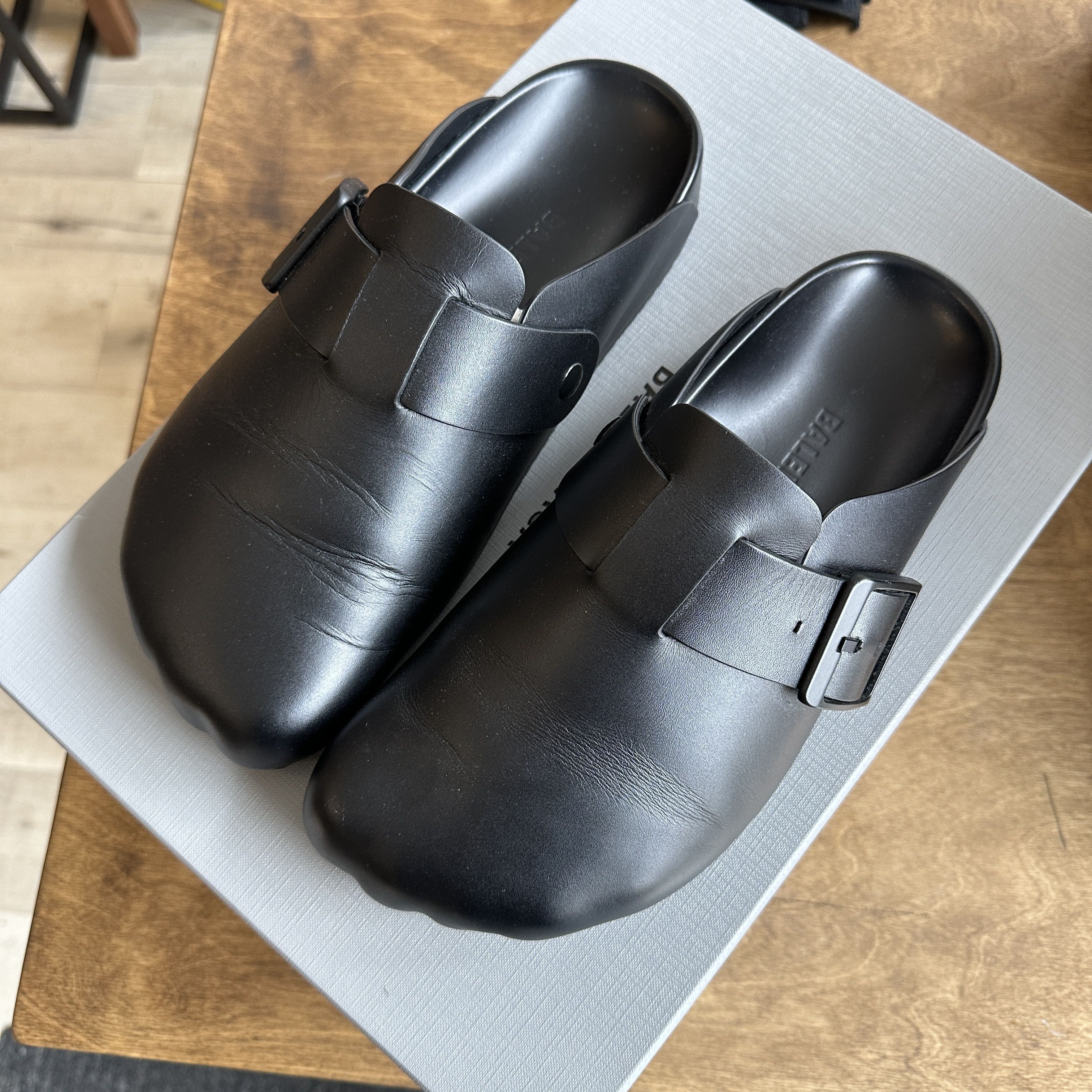 Balenciaga BALENCIAGA INSPECTOR MULE SIZE 45 BLACK | Grailed