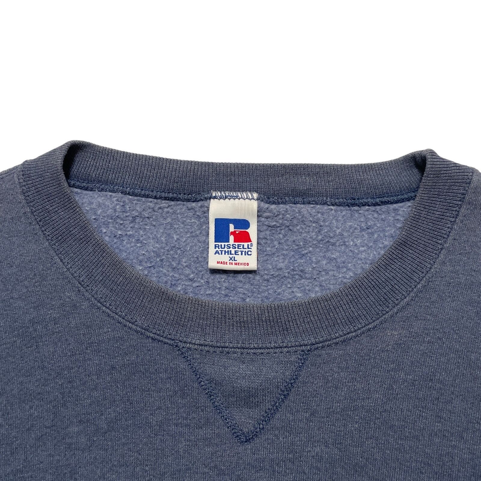 Russell Athletic VTG 90's Russel Light Blue Blank Pullover Sweater XL Size US XL / EU 56 / 4 - 2 Thumbnail