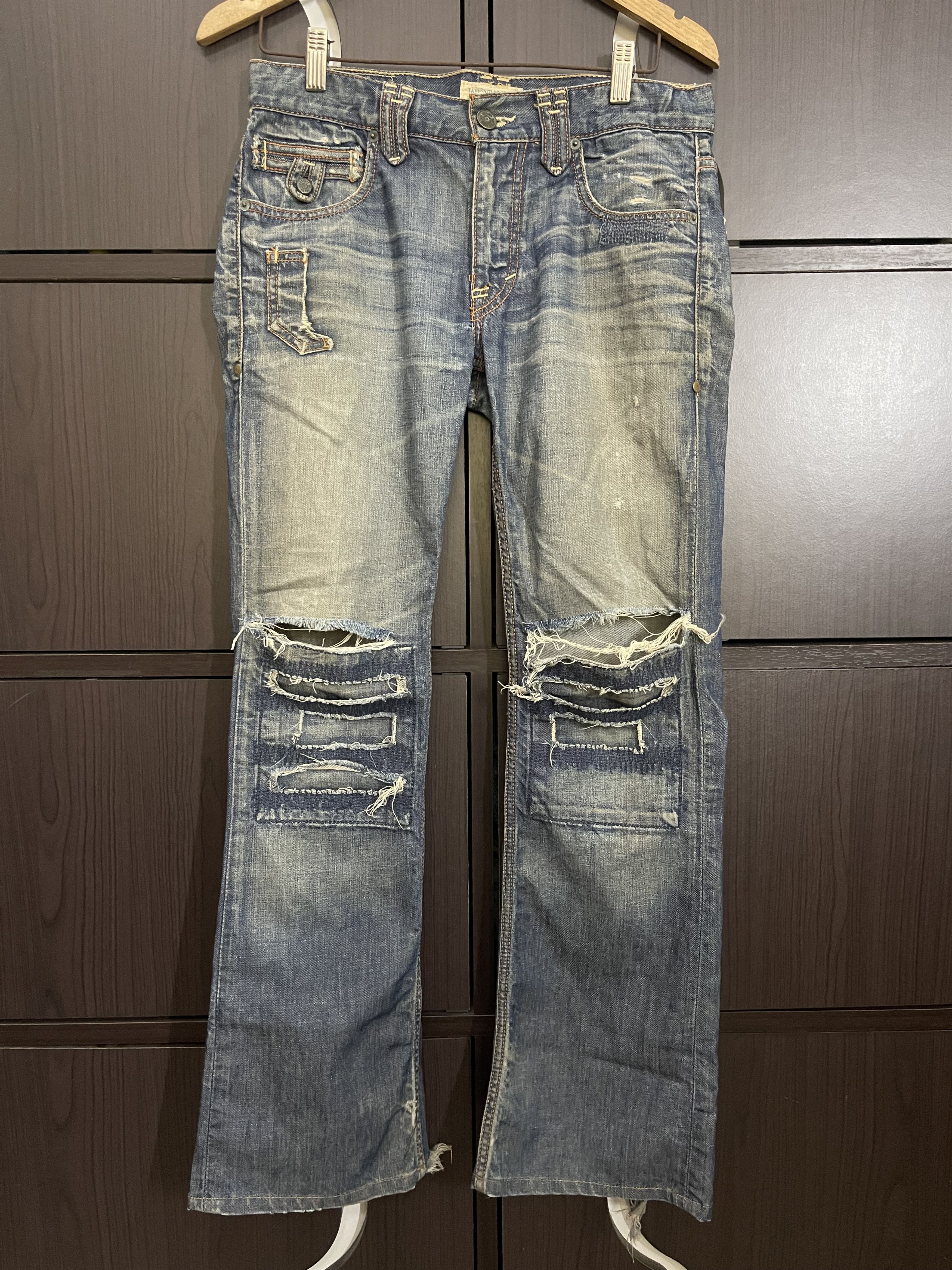 Beauty Beast × If Six Was Nine × Le Grande Bleu (L.G.B.) Tavernity So Jeans Distressed Flared Denim Size US 30 / EU 46 - 2 Thumbnail