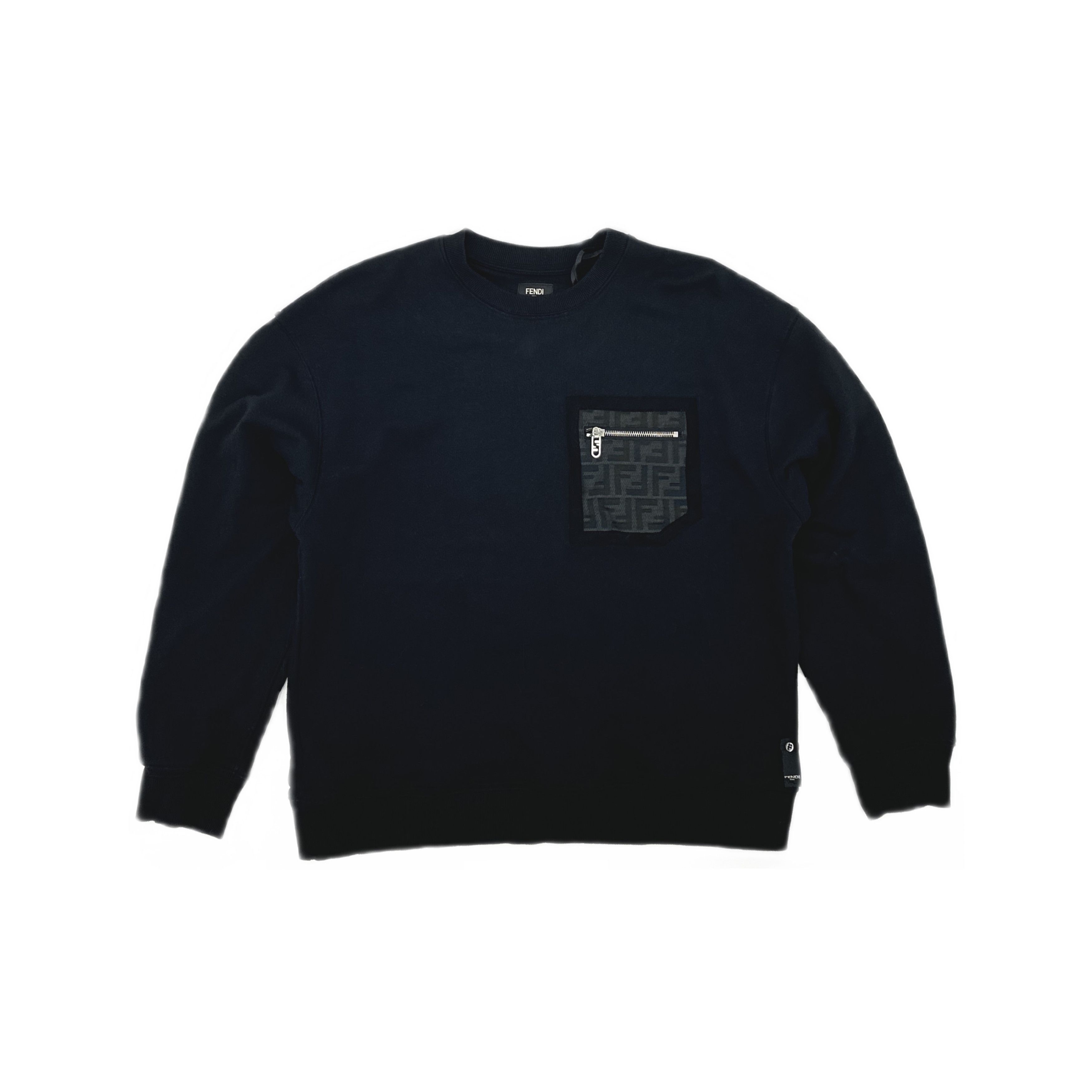 Fendi Fendi FF Monogram Pocket Sweatshirt M Size US M / EU 48-50 / 2 - 1 Thumbnail