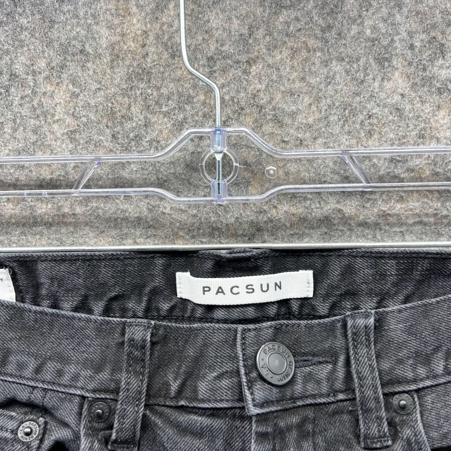 Pacsun Pacsun Jeans Men 31x32 Denim Skinny Fit Black 31 Inseam Regular Rise Button Pockets Casual Vintage: No Mens Size US 31 - 5 Thumbnail