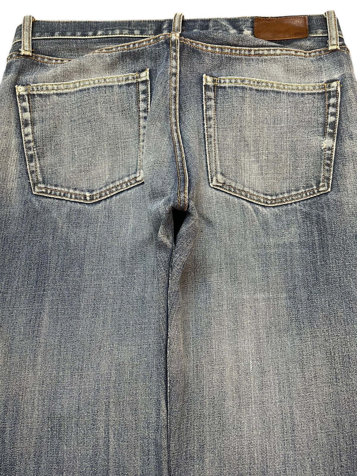 Uniqlo Vintage Y2k Japan Uniqlo Faded Wash Distress Wide Leg Baggy Size US 33 - 5 Thumbnail