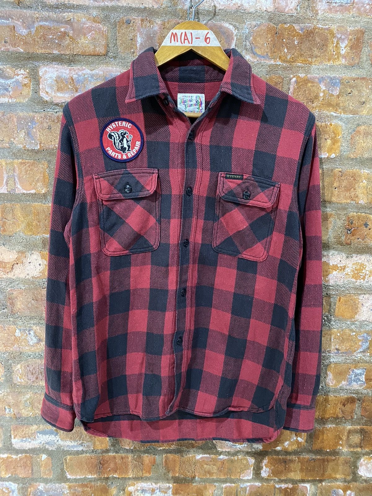 Hysteric Glamour 1990s 🔥 Checked Chain stitch flannel Size US M / EU 48-50 / 2 - 2 Thumbnail