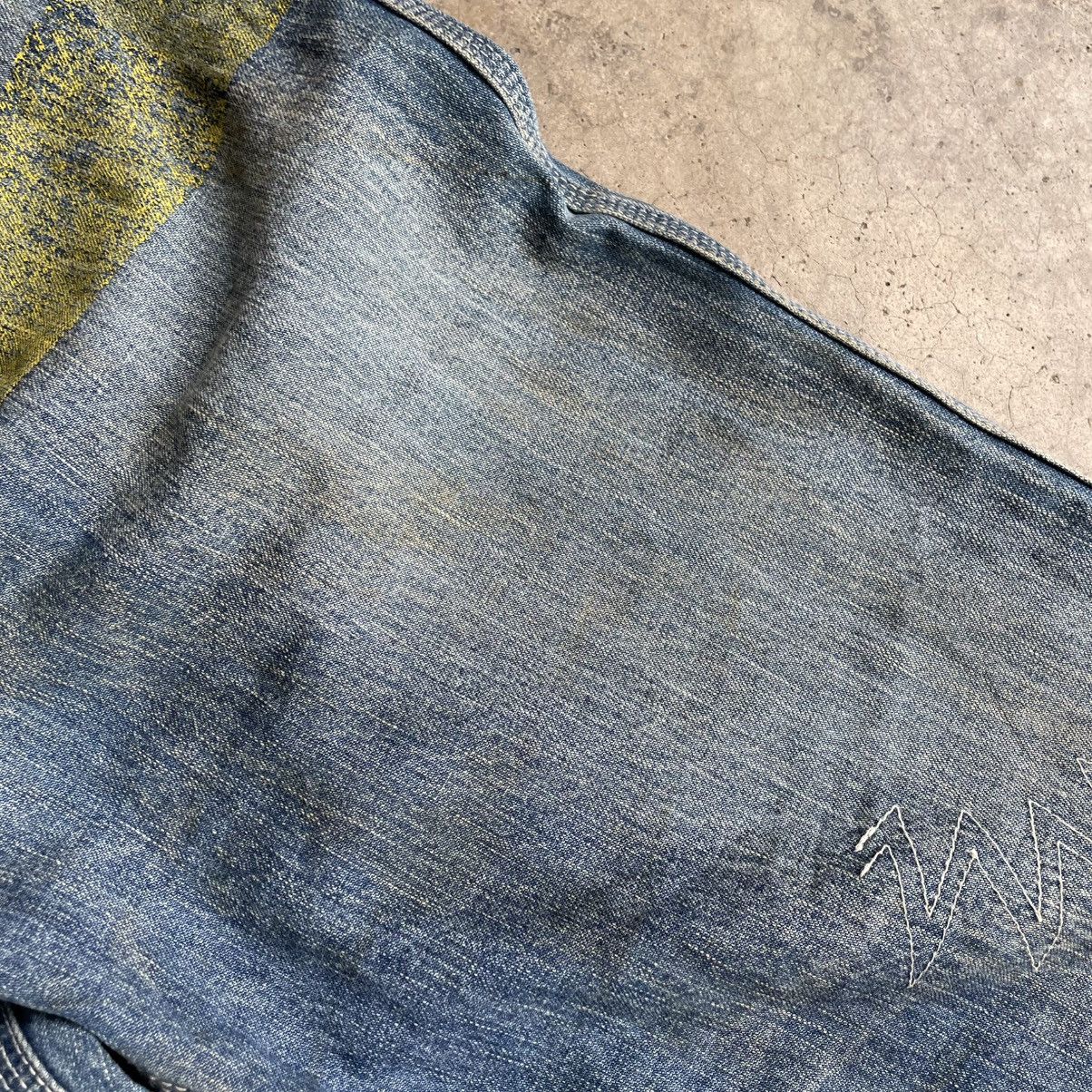 Japanese Brand × Vintage 🔥🇯🇵Vintage Stoned Washed Ripped Distress Bush Pants Jeans Size US 32 / EU 48 - 8 Thumbnail