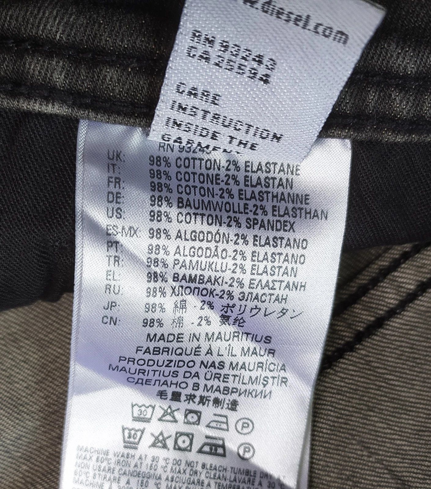 Diesel Diesel TROXER - RM016 Men's Jean T 9984 Size US 34 / EU 50 - 9 Thumbnail