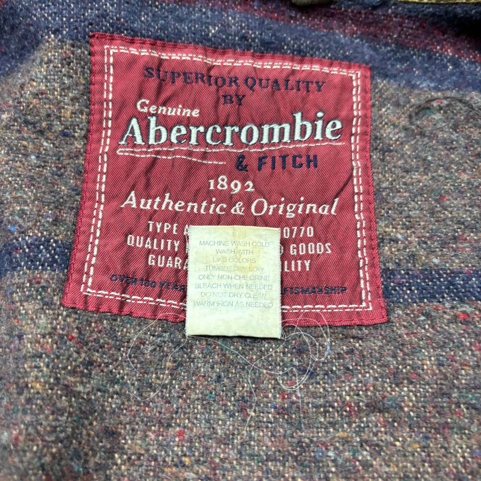 Abercrombie & Fitch × Vintage VTG Abercrombie & Fitch Blanket Lined Canvas Jacket Medium Size US M / EU 48-50 / 2 - 7 Thumbnail