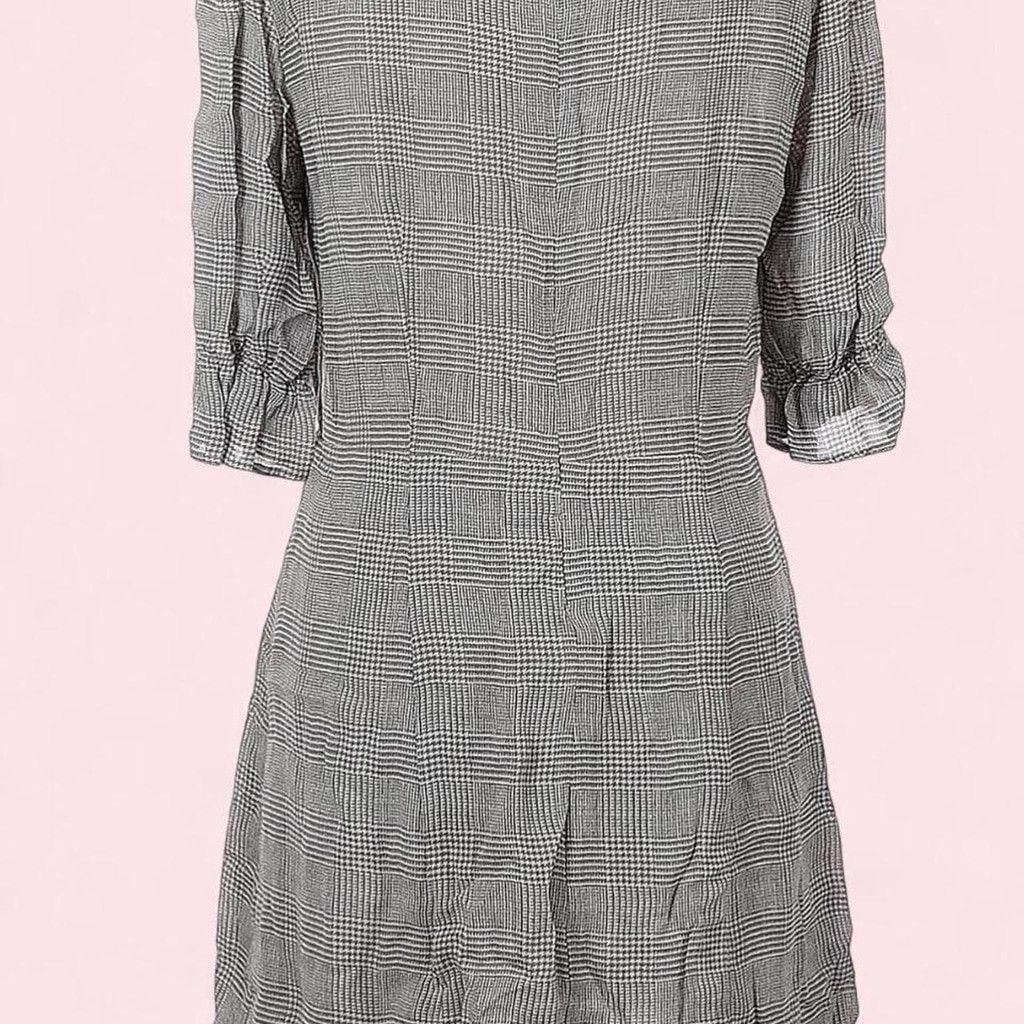Reformation Reformation grey plaid mini dress Size XL / US 12-14 / IT 48-50 - 3 Thumbnail