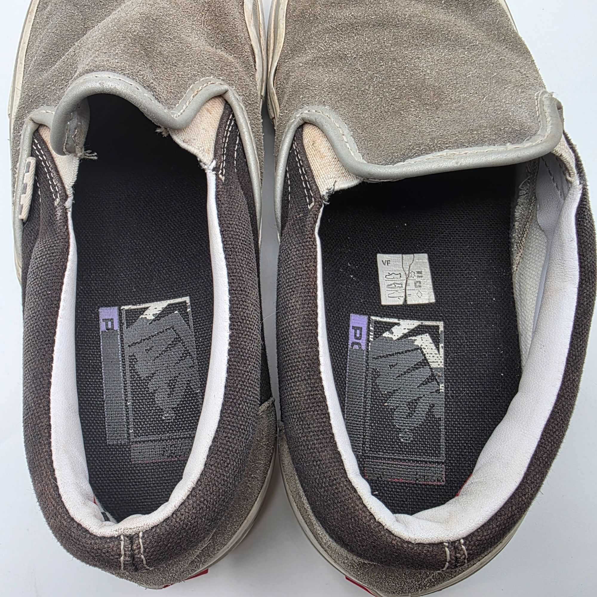 Vans Vans Slip On Skate Shoes Mens Size 8 Gray Casual Walking Sch Size US 8 / EU 41 - 7 Thumbnail
