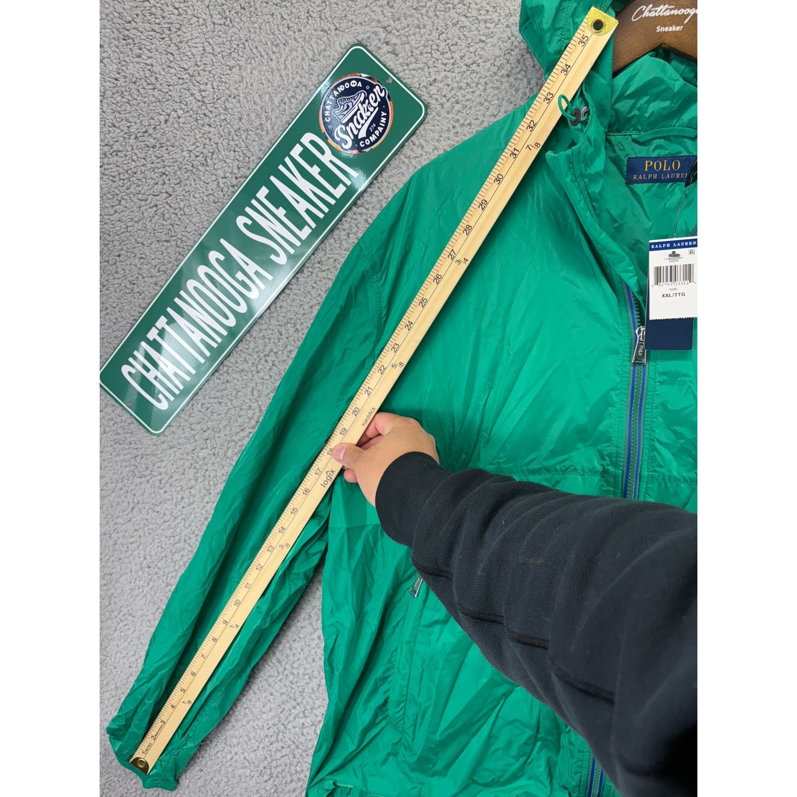 Ralph Lauren Polo Ralph Lauren Windbreaker Jacket Mens XXL Green Hooded Size US XXL / EU 58 / 5 - 3 Thumbnail