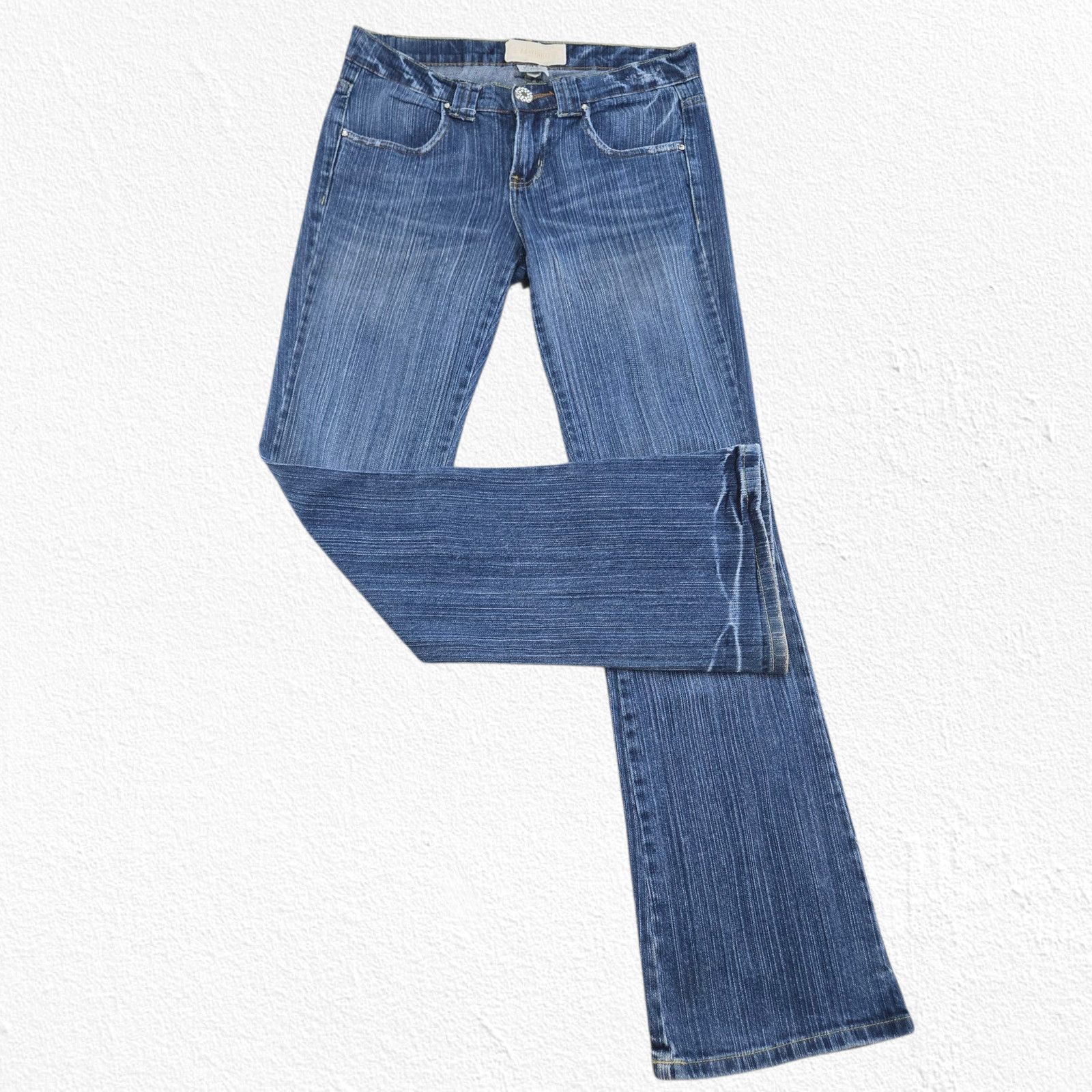 Vintage Y2K Low Rise Medium Wash Bootcut Jeans Size 5 Size 27" / US 4 / IT 40 - 2 Thumbnail