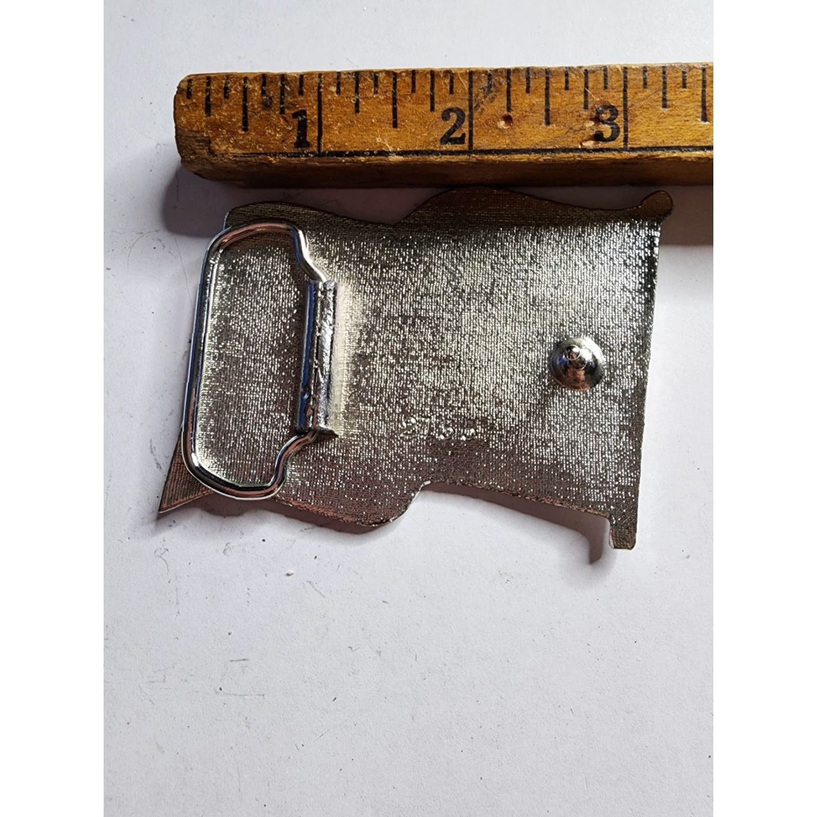 Vintage VINTAGE American Flag Patriotism Stars Stripes Old Glory Belt Buckle Size ONE SIZE - 3 Thumbnail