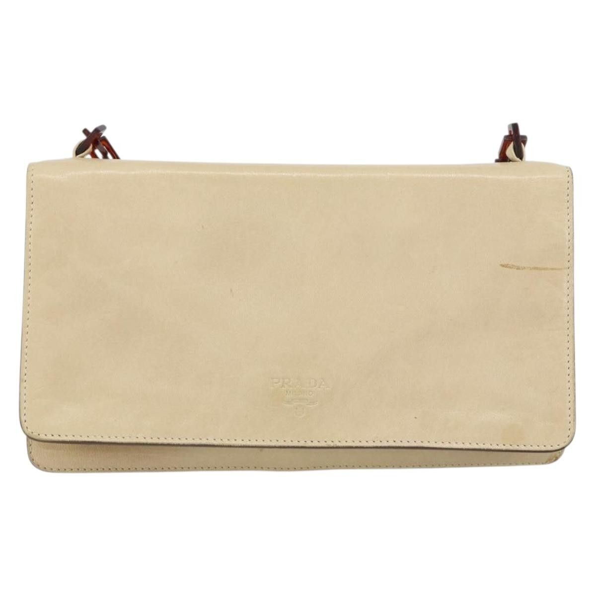 Prada Prada Flap Shoulder Bag Leather Size ONE SIZE - 1 Thumbnail