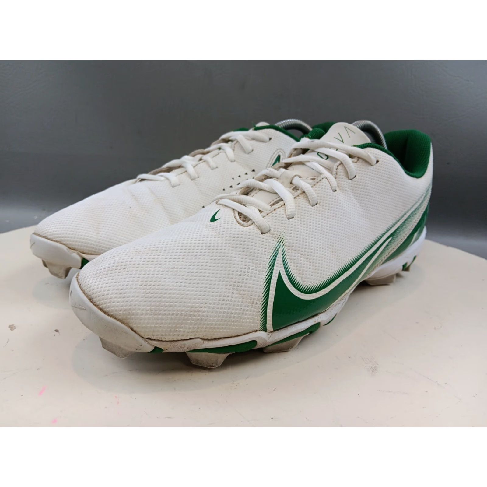 Nike Nike Men's Vapor Edge Shark Football Cleats Size 11.5 Green White CD0074 105 Size US 11 / EU 44 - 3 Thumbnail