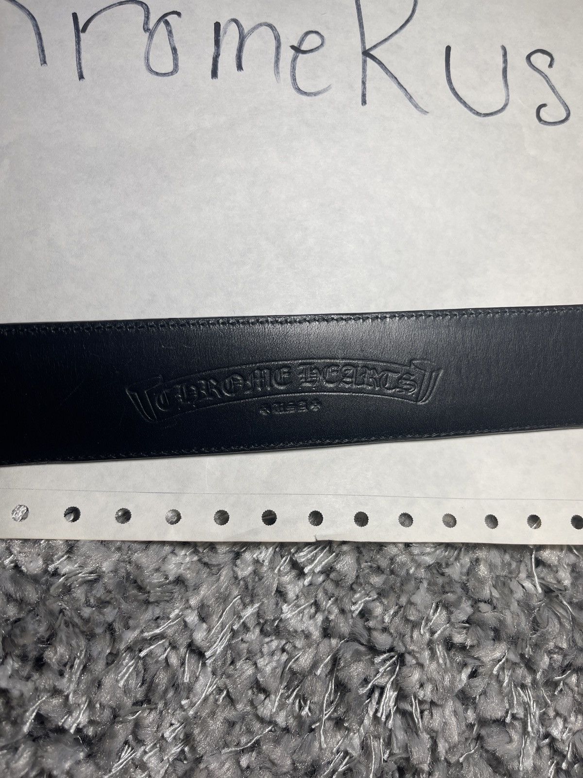 Chrome Hearts CHROME HEARTS OVAL BUCKLE AND BELT STRAP Size 34 - 6 Thumbnail