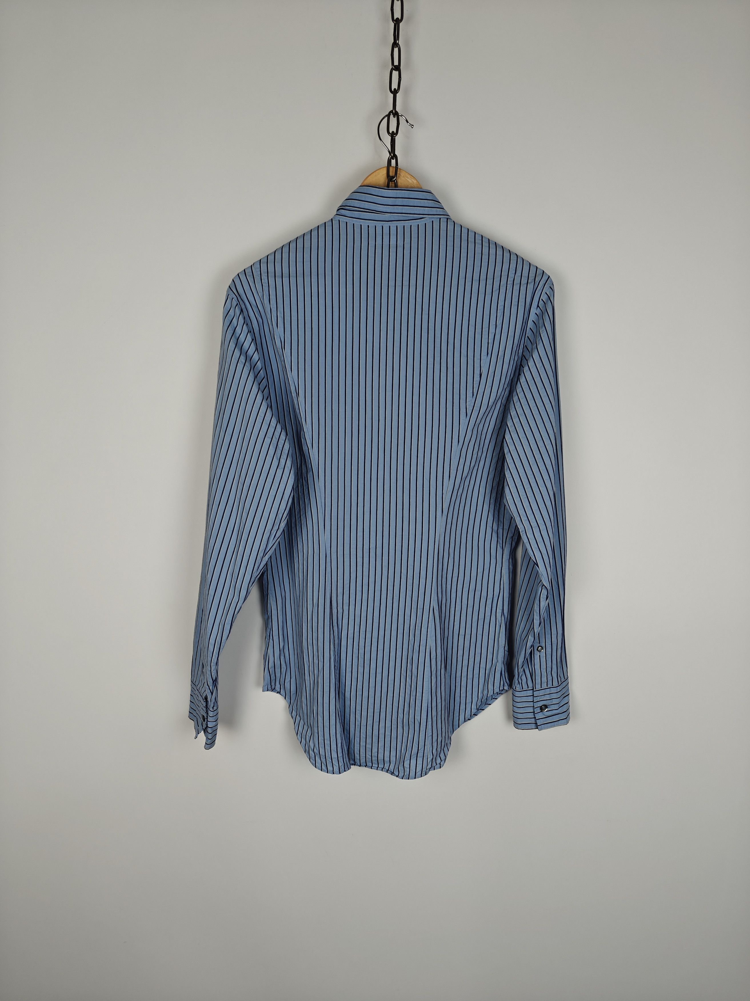Emporio Armani Emporio Armani Srtiped Shirt Button Blue size S Size US S / EU 44-46 / 1 - 8 Thumbnail
