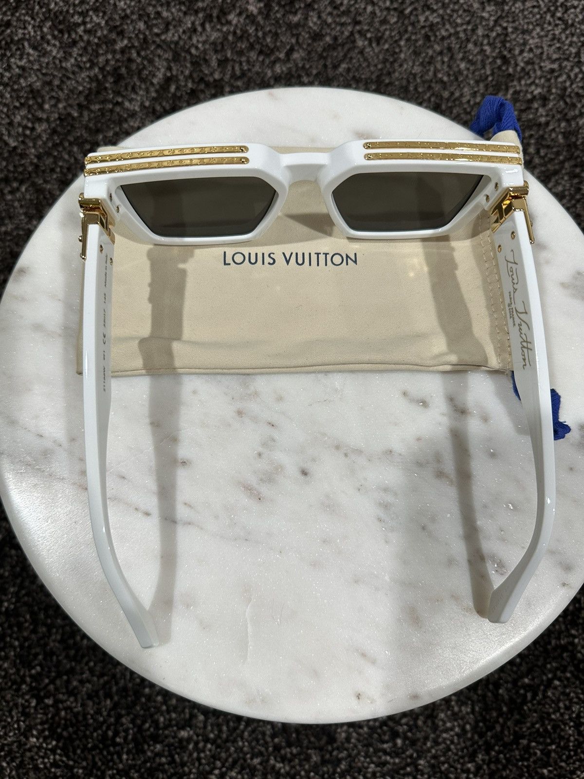 Louis Vuitton Louis Vuitton Virgil Abloh White 1.1 Millionaires Sunglasses Size ONE SIZE - 5 Thumbnail