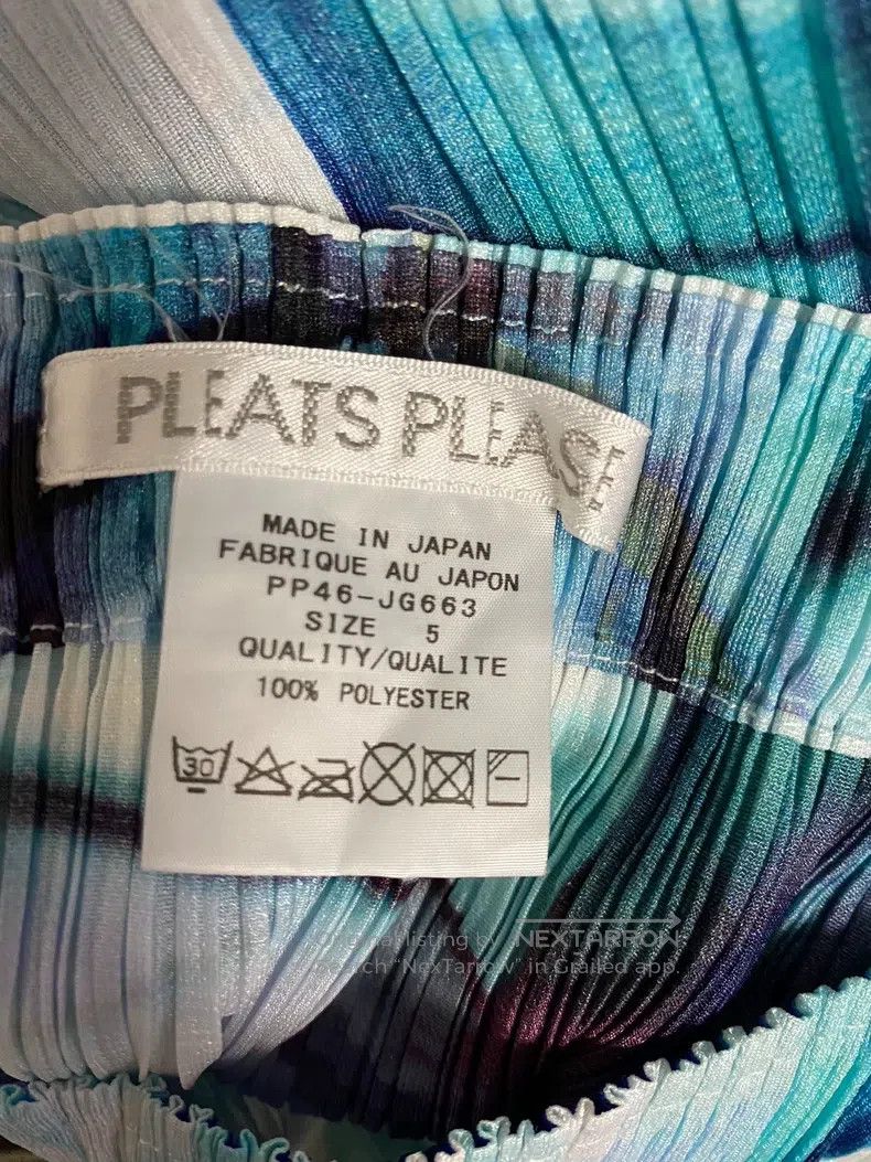 Issey Miyake Issey Miyake size:5 Blue Midi Skirt Size 24" / US 00 / IT 34 - 2 Thumbnail