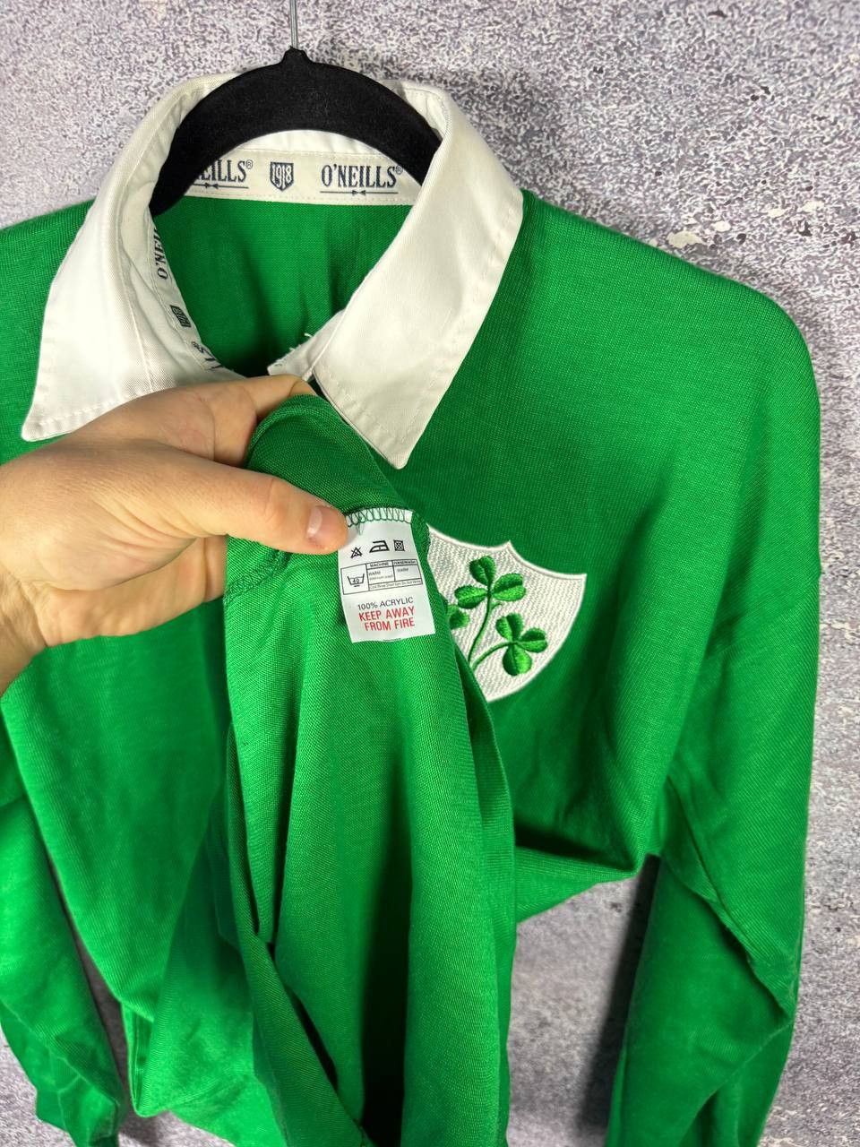 O'Neills Ireland Rugby Jersey Oneill's Vintage 80's Retro Large Size US L / EU 52-54 / 3 - 10 Thumbnail