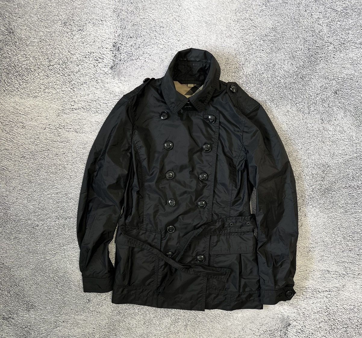 Burberry × Burberry Prorsum Burberry Brit Women Jacket Light Windbreaker Nylon Black Size S / US 4 / IT 40 - 6 Thumbnail