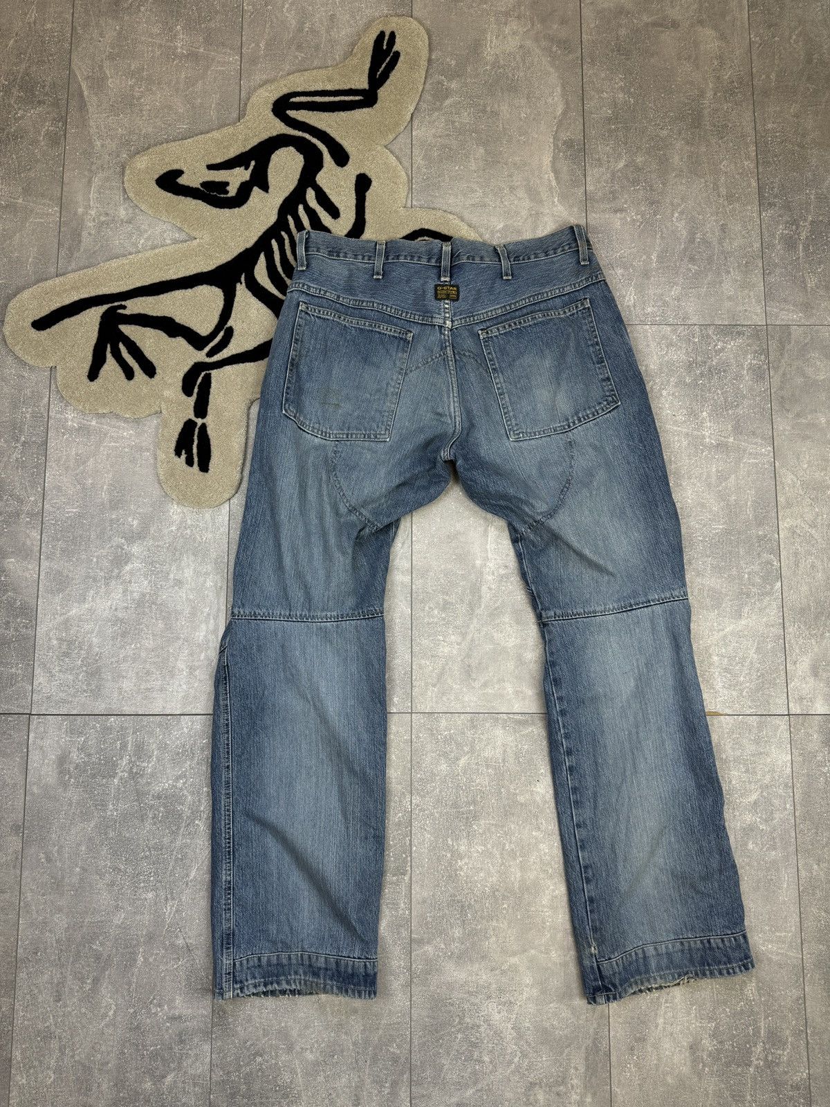 G-Star × Vintage Mens Vintage G Star Raw denim jeans Elwood 3d faded y2k rare Size US 36 / EU 52 - 25 Thumbnail