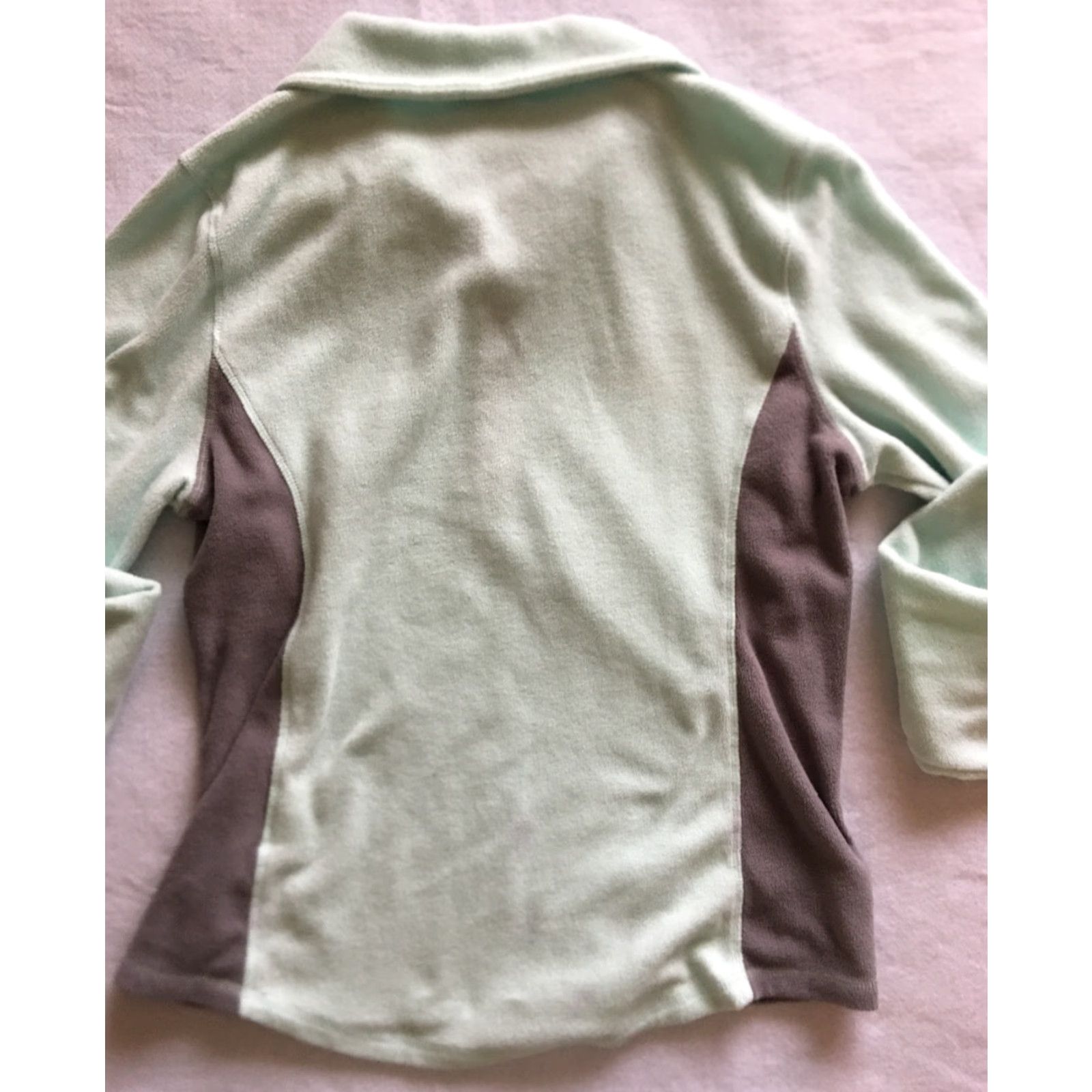 Old Navy VINTAGE? No. Old Navy Jacket Women L Gray Green Fleece Polyester Pullover Regular Size Size L / US 10 / IT 46 - 6 Thumbnail