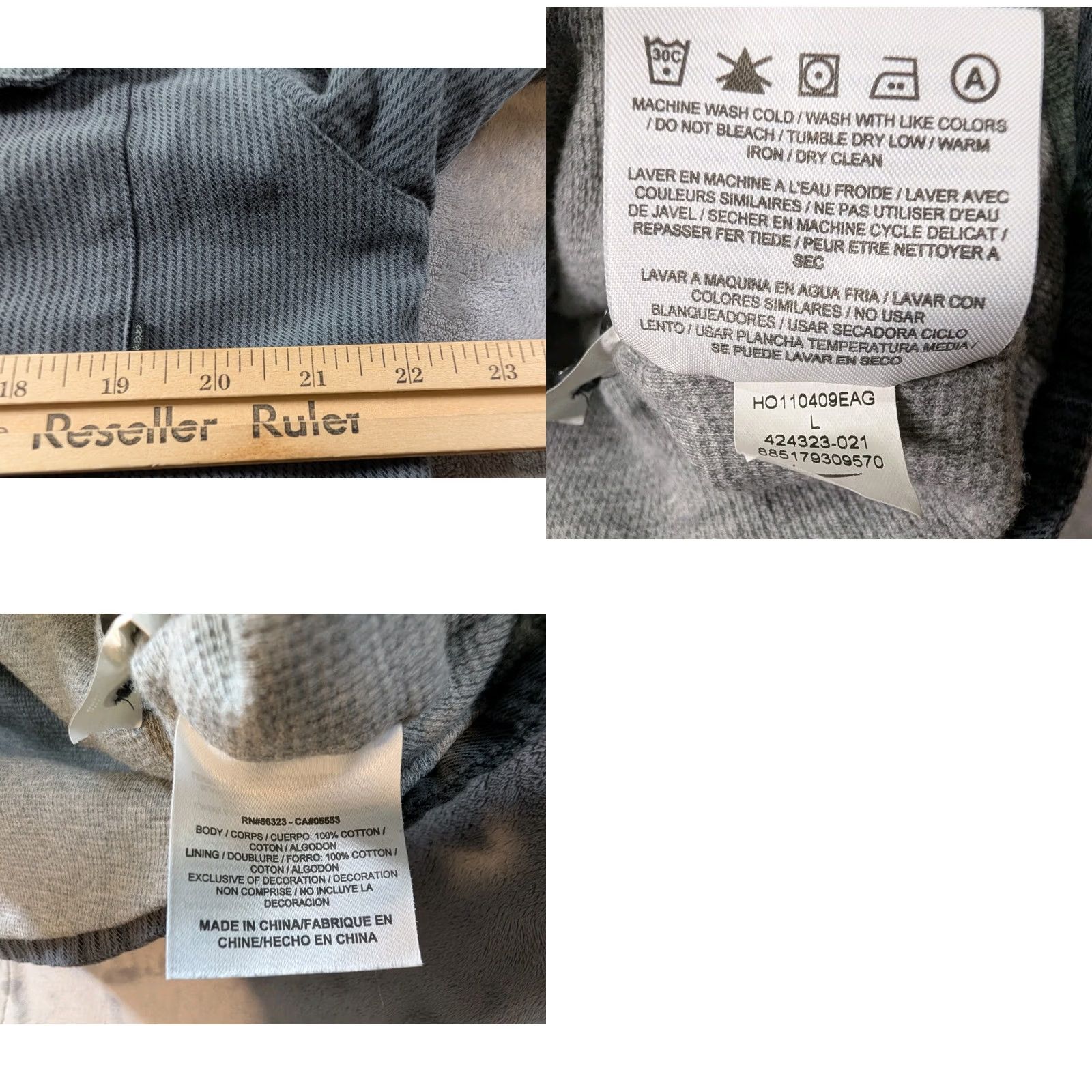 Nike Nike 6.0 Shacket Shirt Jacket Hooded Button Front Gray L Mens Shacket Nike 6.0 Outdoor Adventure Casual Streetwear Size US L / EU 52-54 / 3 - 8 Thumbnail