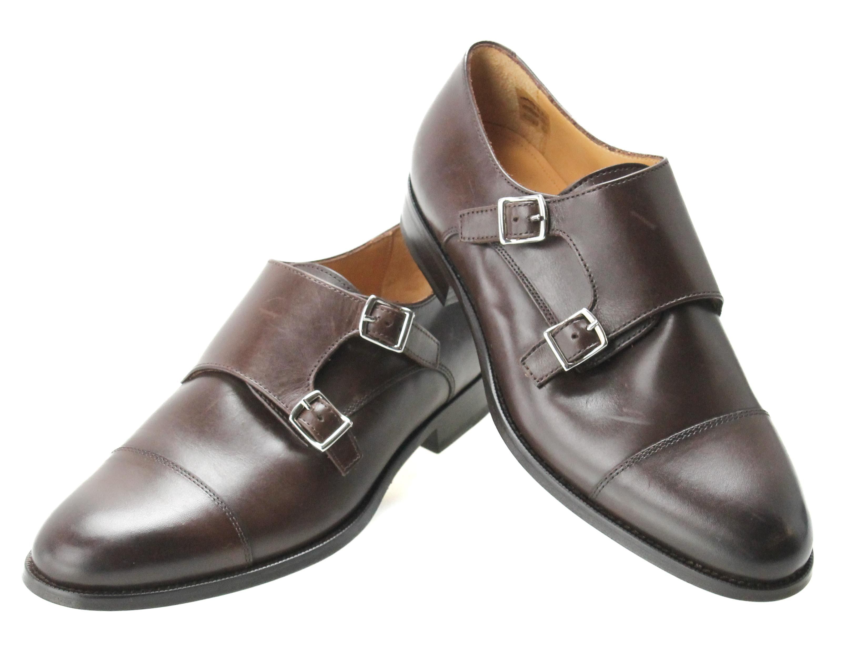 Chaussures Habillées Homme Suitsupply FW1102 – Taille 43.5 EU (9.5 UK), Cuir, Double Ruban, Occasion Très Bon état