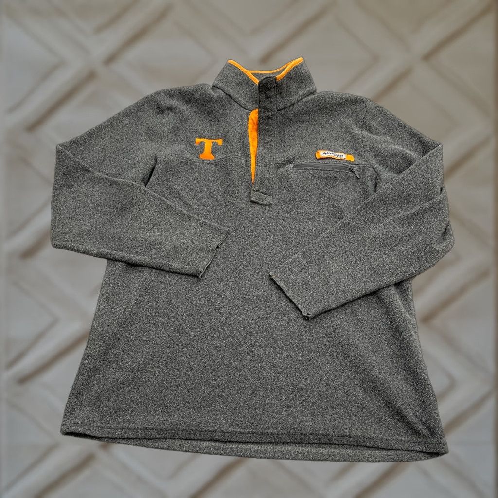 Vintage Columbia PFG Campfire Fleece Jacket Mens Medium Gray University Outdoor Classic Snap Size US M / EU 48-50 / 2 - 1 Thumbnail