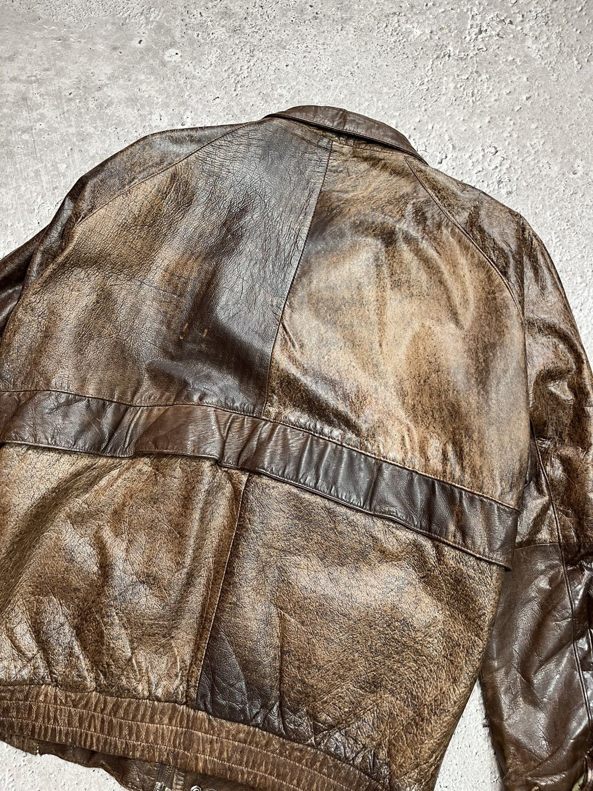 Genuine Leather Vintage Military Aviator Pilot Leather Jacket S Distressed Size US S / EU 44-46 / 1 - 15 Thumbnail