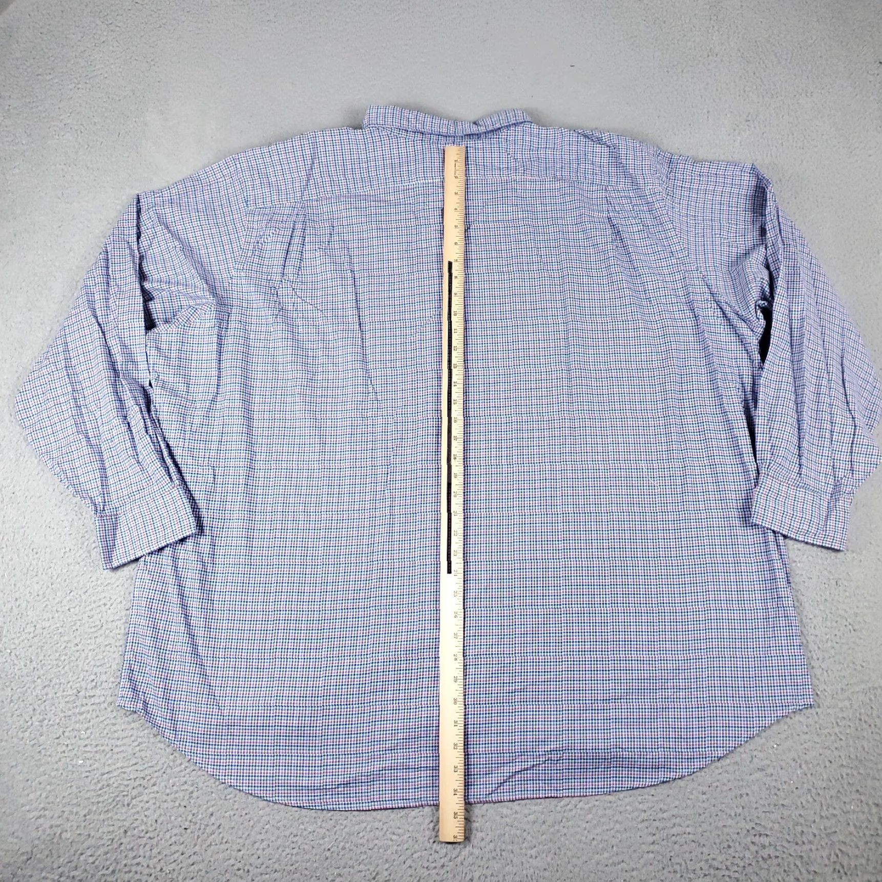 Ralph Lauren Ralph Lauren Shirt Mens 4XB Blue Pink Plaid Pony Casual Button Up Long Sleeve Shirt Size US XXL / EU 58 / 5 - 4 Thumbnail