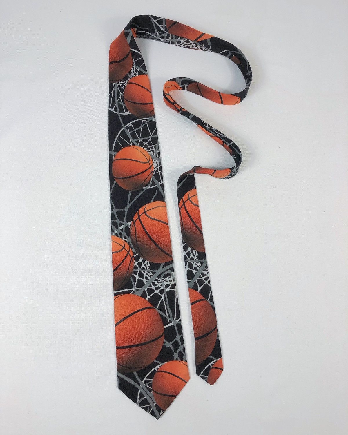Ralph Marlin Rare Vintage 2000 Ralph Marlin Basketball All Over Print Tie Size ONE SIZE - 1 Thumbnail