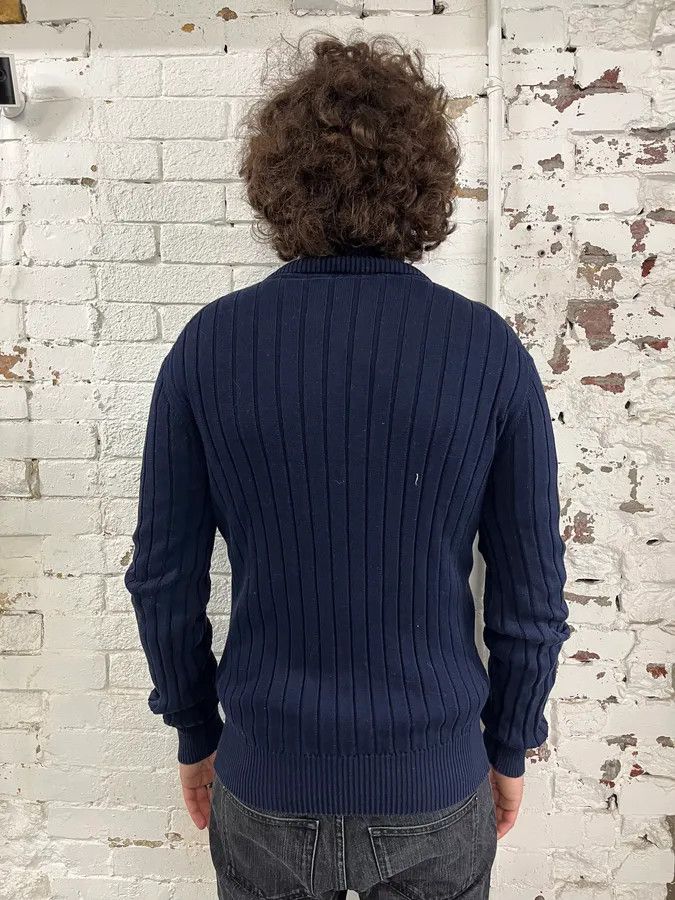 Dolce & Gabbana AW2006 Dolce & Gabbana Navy Buttoned Wool Sweater Size US M / EU 48-50 / 2 - 3 Thumbnail