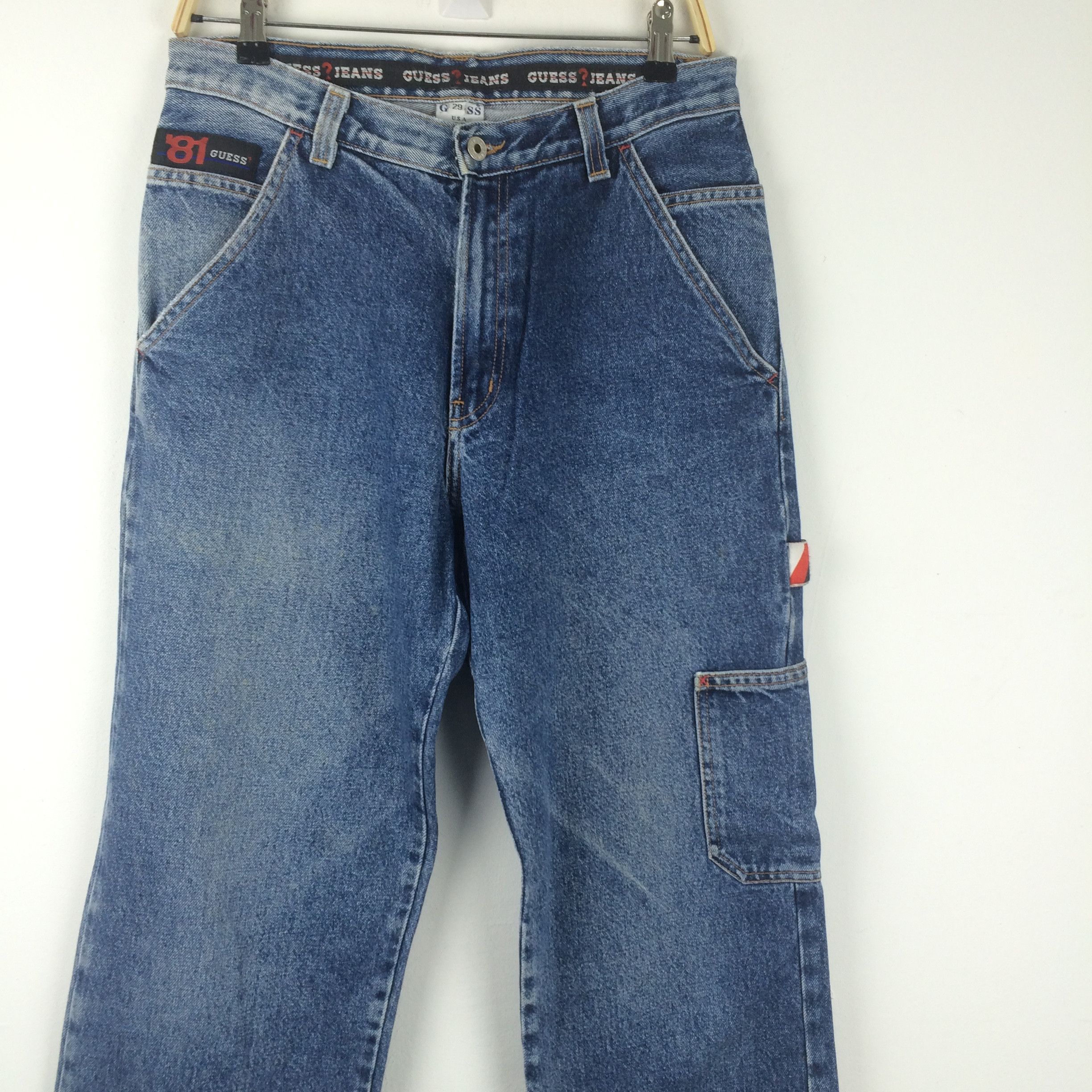 Guess × Vintage X192 GUESS VTG USA BAGGY DISTRESSED JEANS Size US 33 - 6 Thumbnail