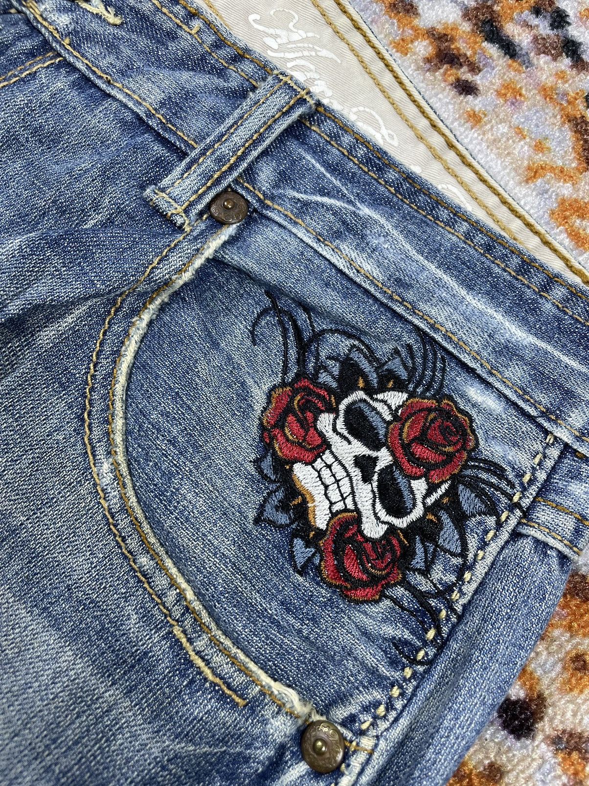 Ecko Unltd. × Japanese Brand × Marc Ecko Marc Ecko distressed Denim Jeans vintage Size US 36 / EU 52 - 5 Thumbnail