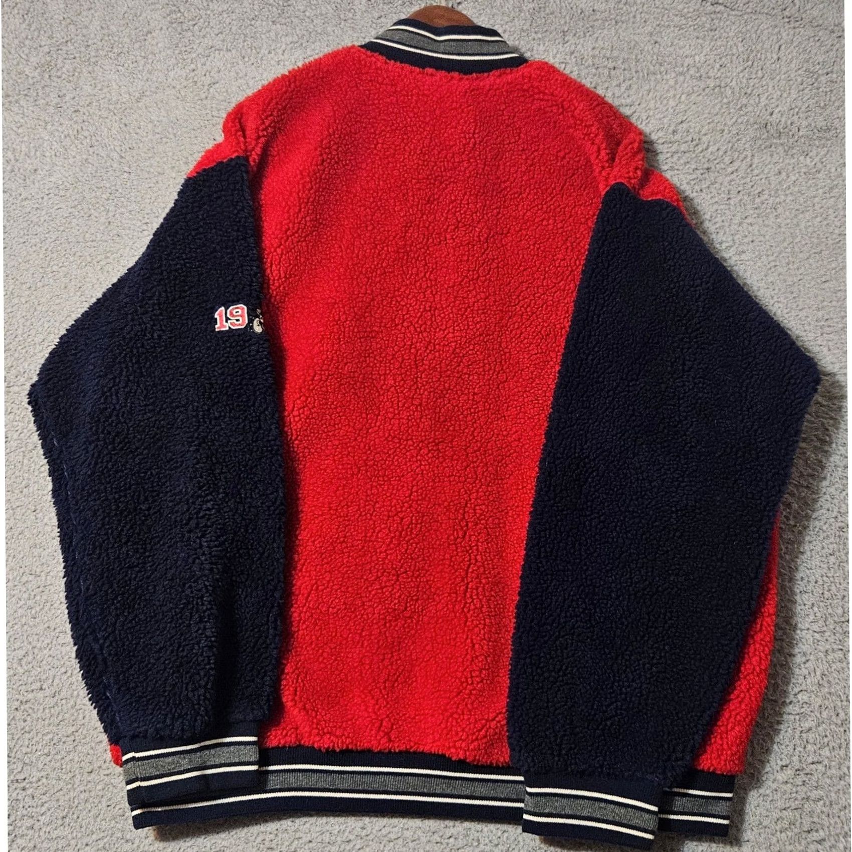 Disney VINTAGE Disney Mickey Mouse Walt Disney World Sports Sherpa Fleece Pullover Men XL Blue Size US XL / EU 56 / 4 - 4 Thumbnail