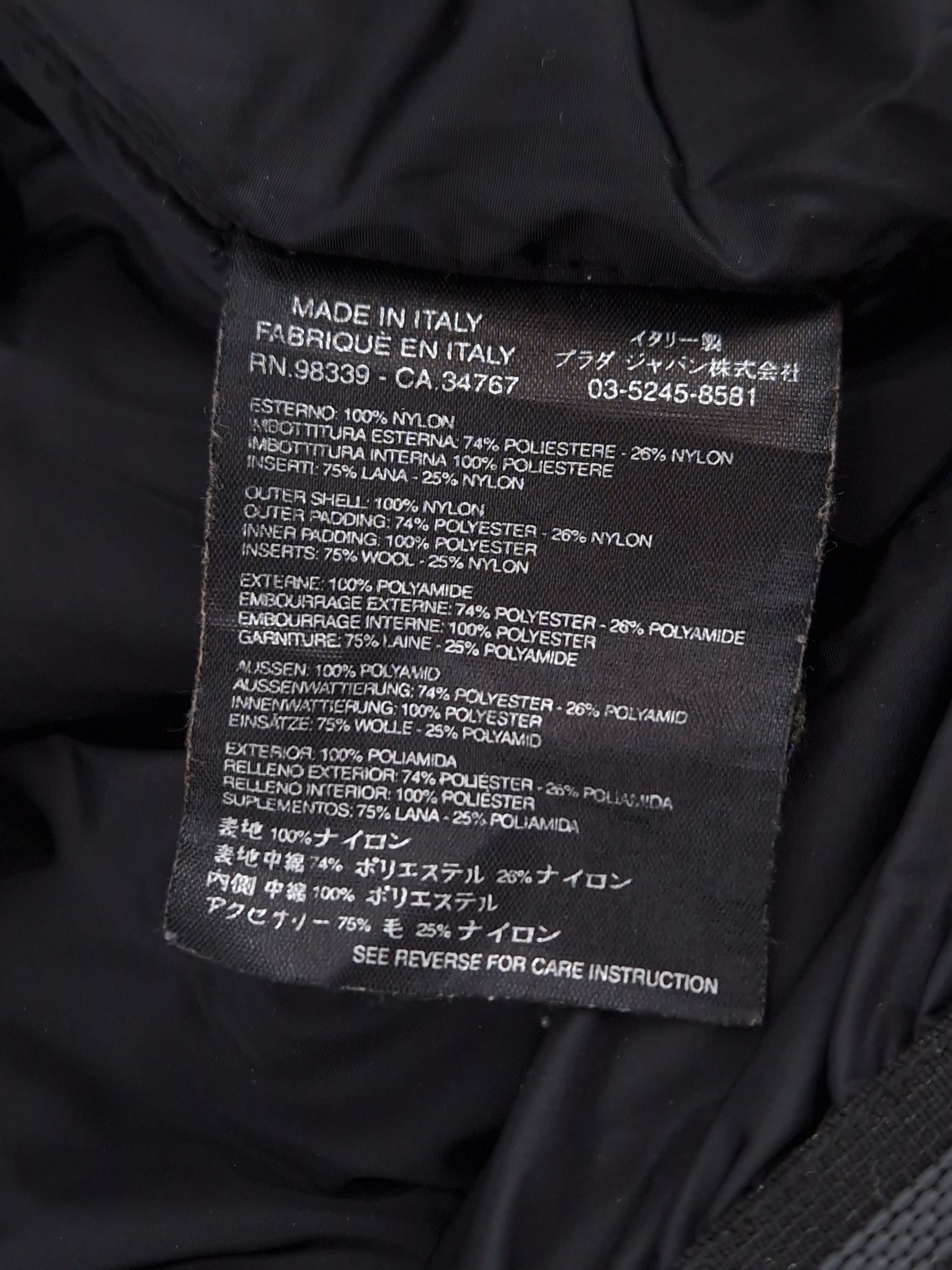Prada Military Padded Coat Size US L / EU 52-54 / 3 - 11 Thumbnail