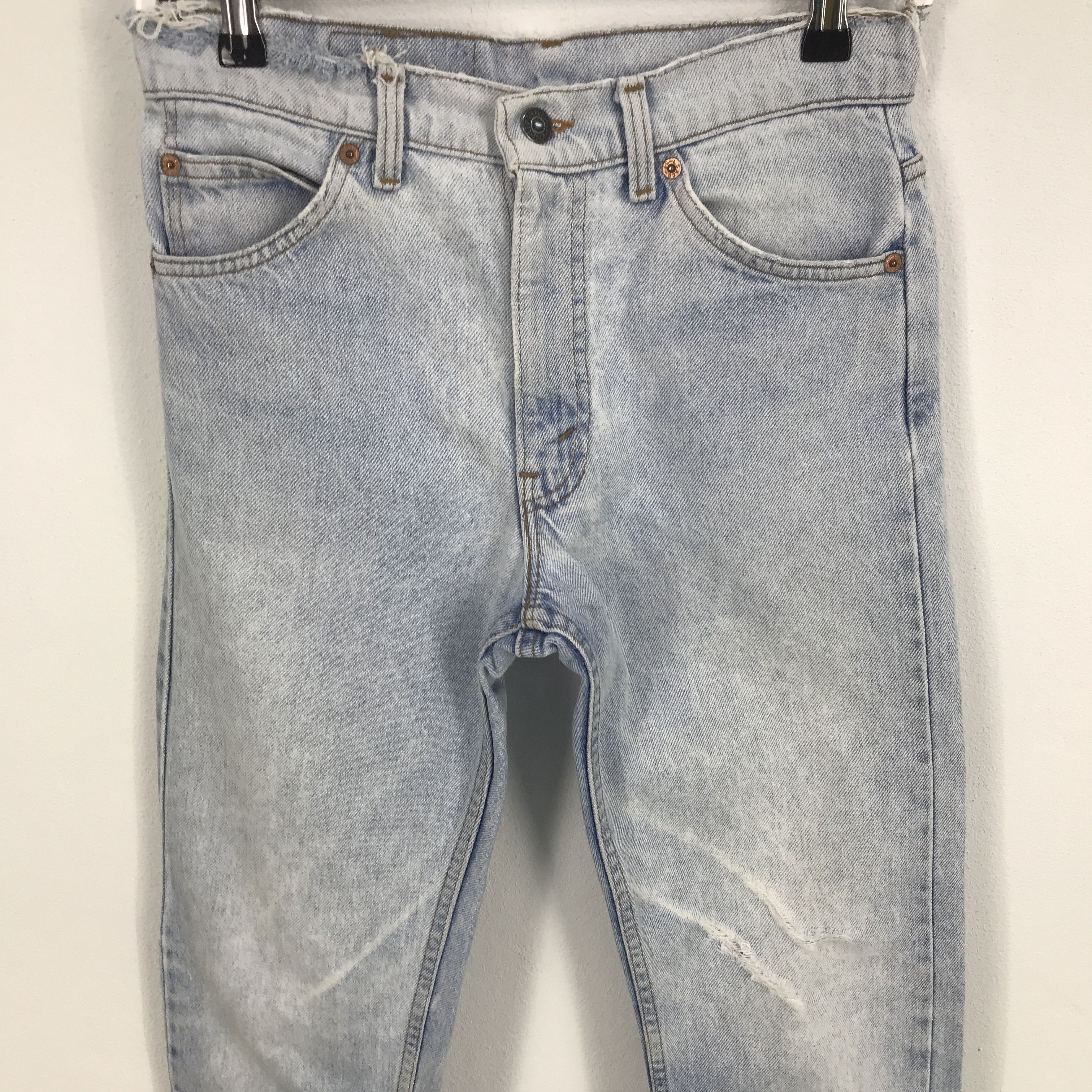 Levi's Rare Levi's Orange Tag Distressed Denim Jeans Size US 27 - 2 Thumbnail