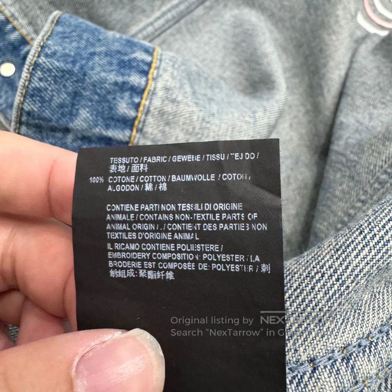 Balenciaga Balenciaga Cola Print Denim Jacket. Size US M / EU 48-50 / 2 - 4 Thumbnail