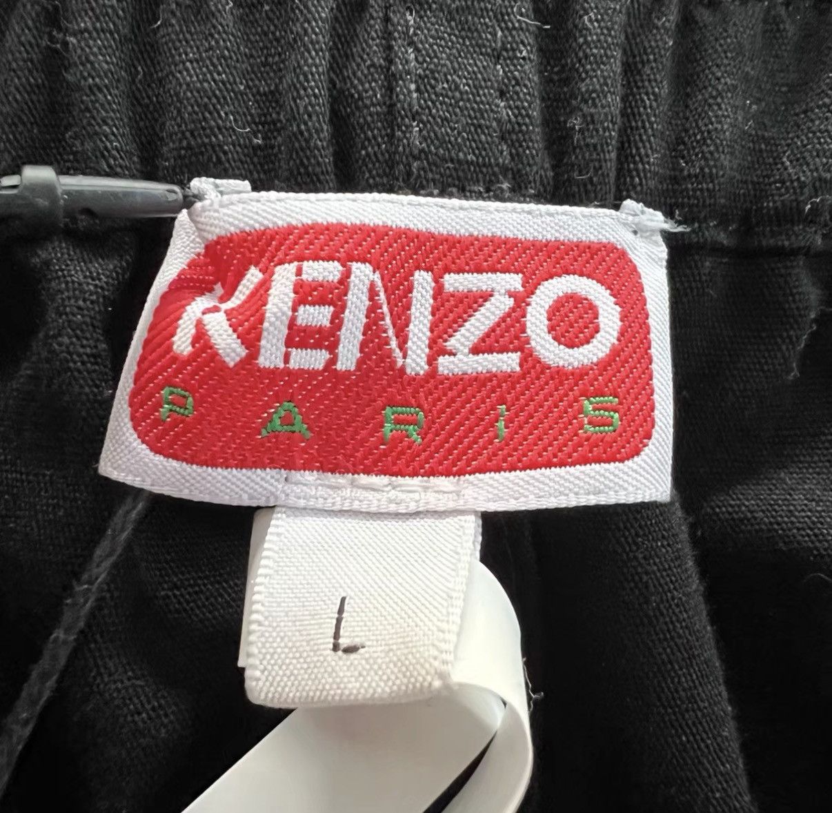 Kenzo KENZO Black Elastic Waist Straight-leg Pants J41 Size US 36 / EU 52 - 3 Thumbnail