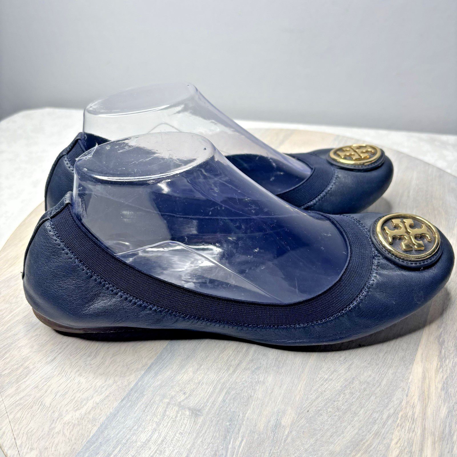 Tory Burch Tory Burch Slip On Navy Shoes 9M Size US 9 / IT 39 - 3 Thumbnail