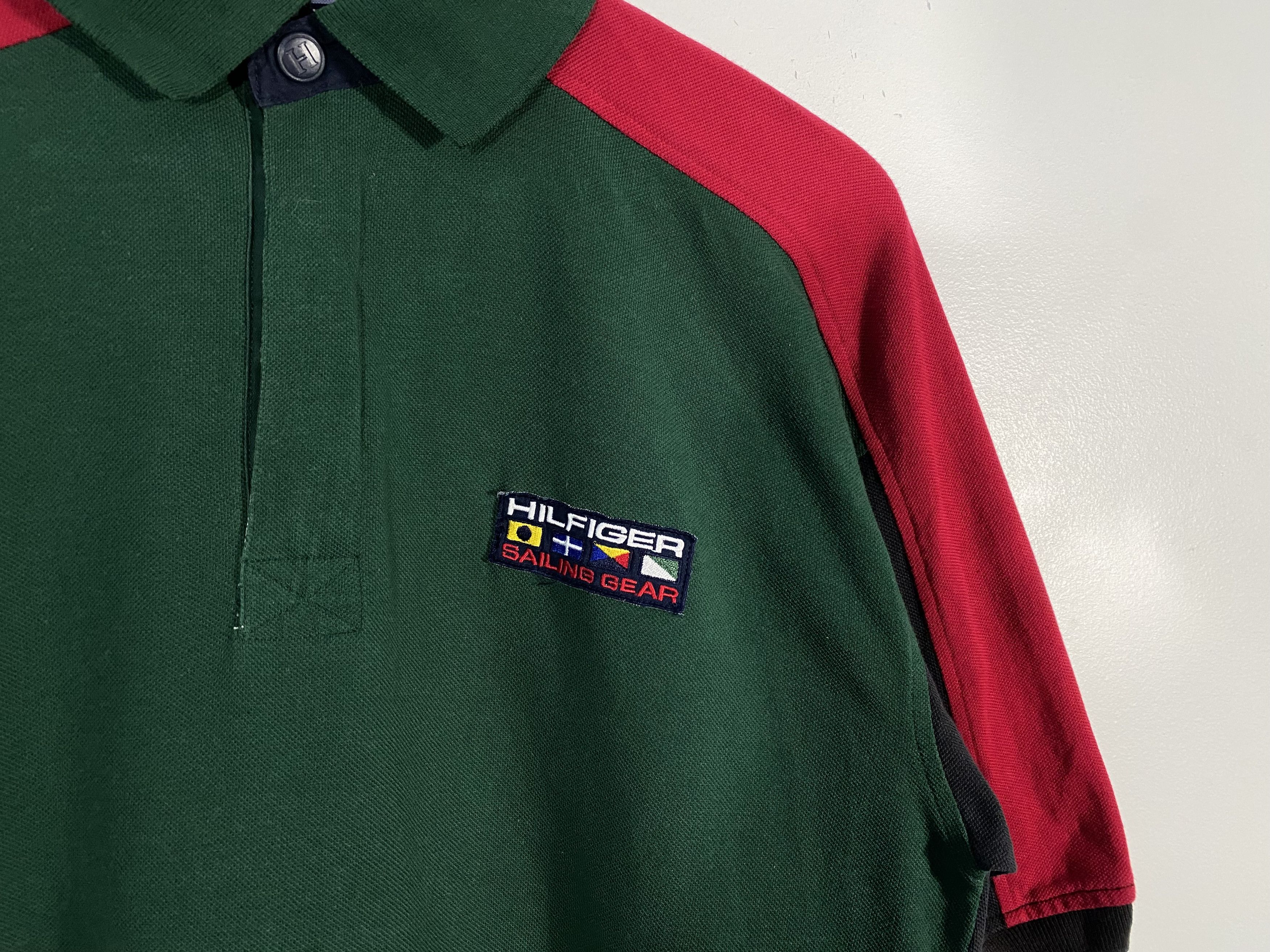 Tommy Hilfiger Vintage Tommy Hilfiger Sailing Gear Paneled Polo Shirt Size US M / EU 48-50 / 2 - 3 Thumbnail