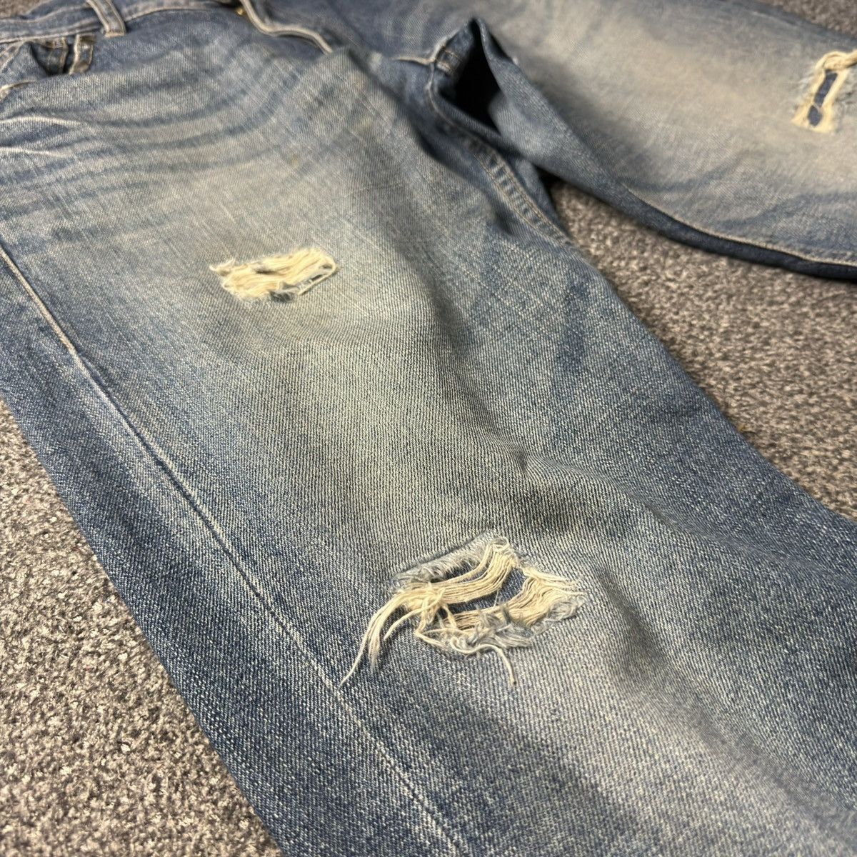 Japanese Brand Vintage 90s Japanese Studded Men Bigi Tokyo Distressed Denim Size US 35 - 8 Thumbnail