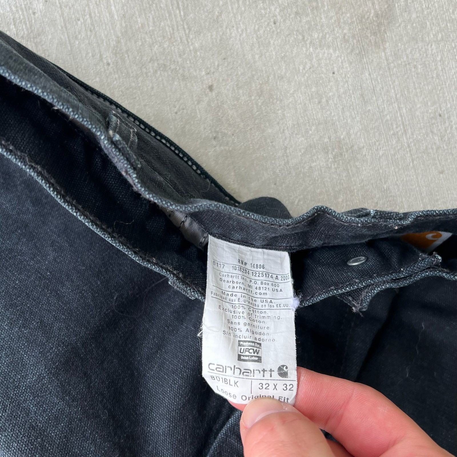 Carhartt × Vintage Carhartt black double knee work wear carpenter pants Size US 30 / EU 46 - 6 Thumbnail