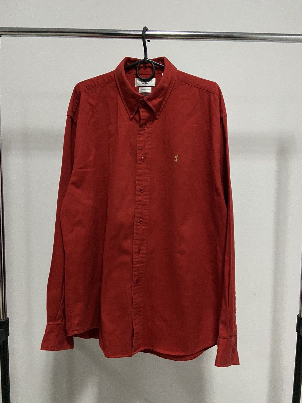 Vintage × Yves Saint Laurent Yves Saint Laurent Vintage Button Ups Luxury Small Logo YSL Size US L / EU 52-54 / 3 - 1 Thumbnail