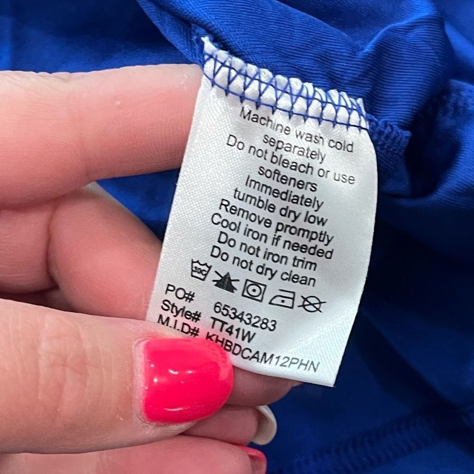 Vintage NWOT Team 365 Cobalt Blue Athletic Hoodie Size M Size M / US 6-8 / IT 42-44 - 4 Thumbnail